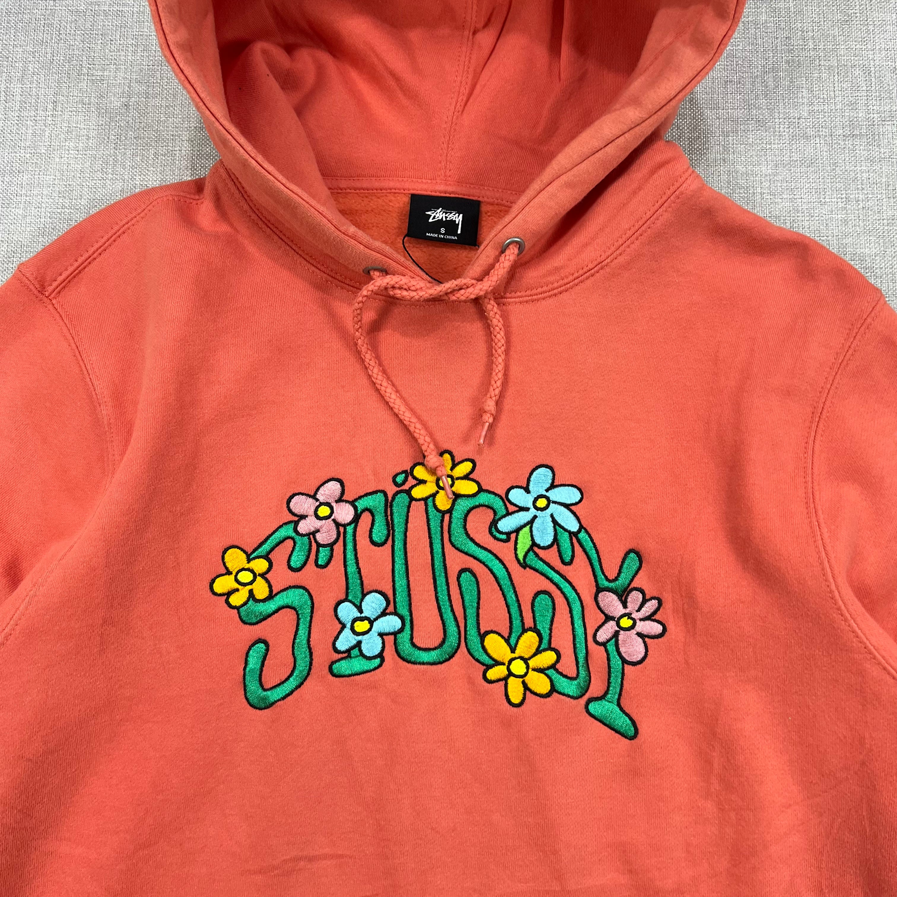 STUSSY COLLEGIATE FLORAL HOODIE