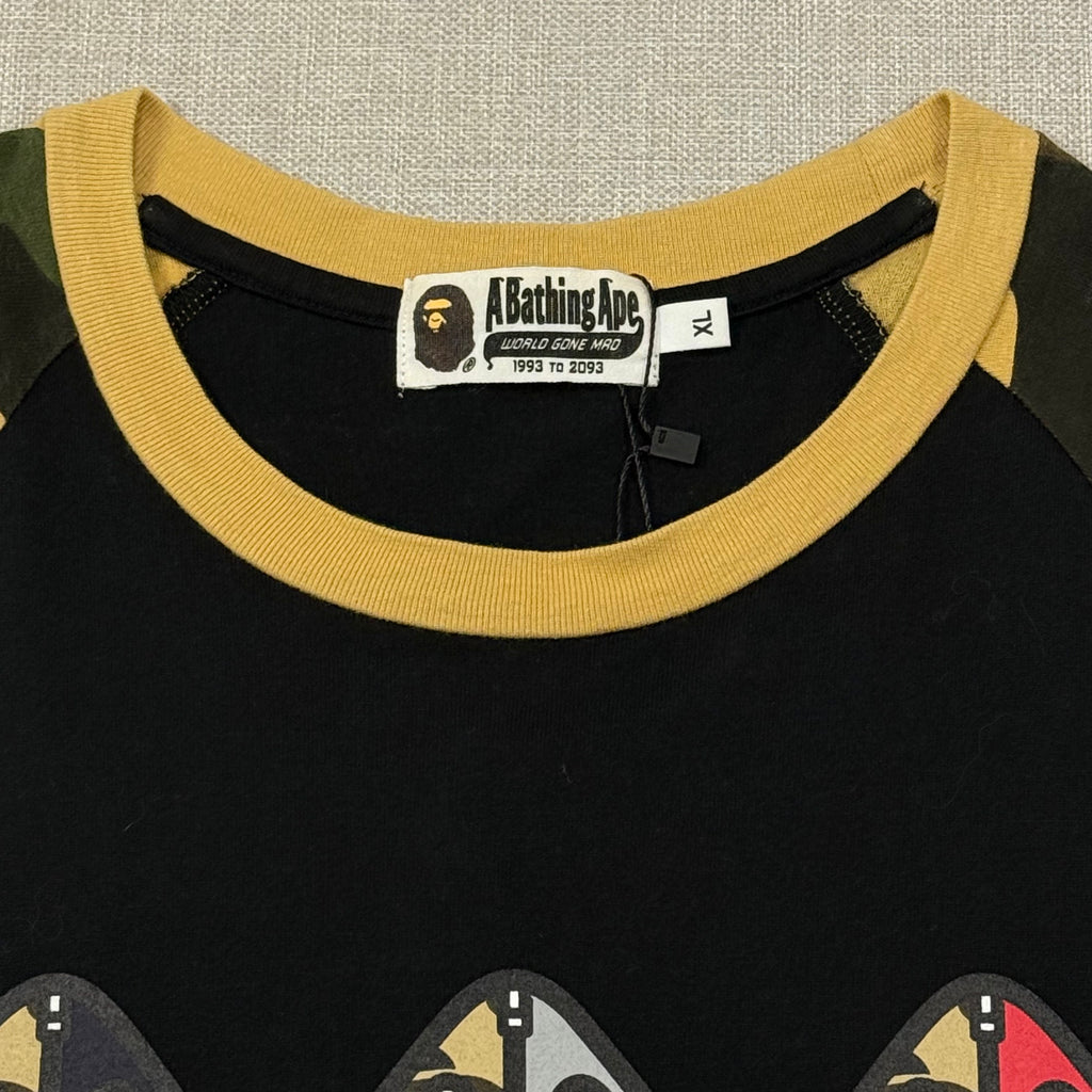BAPE MILO SHARK RAGLAN TEE