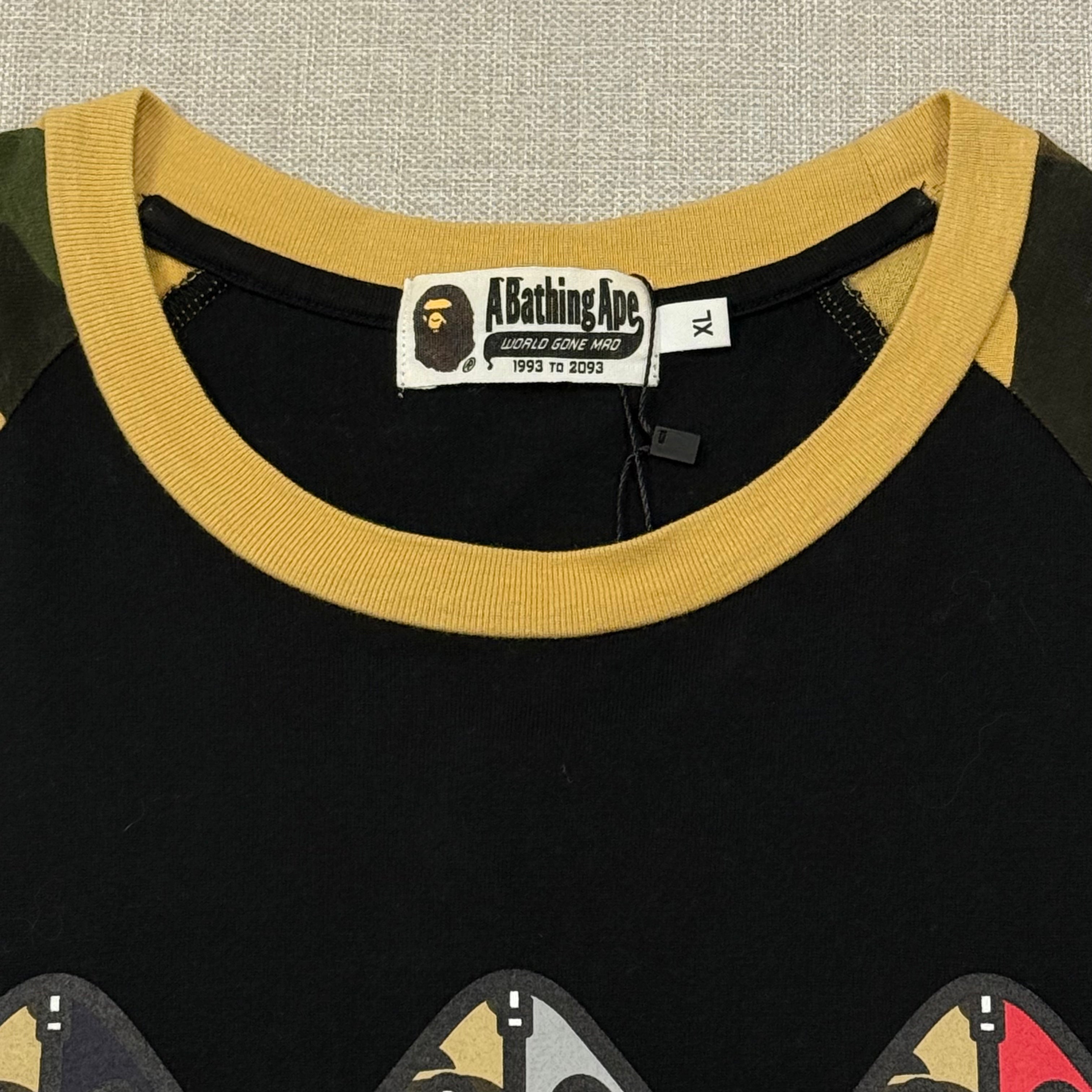 BAPE MILO SHARK RAGLAN TEE
