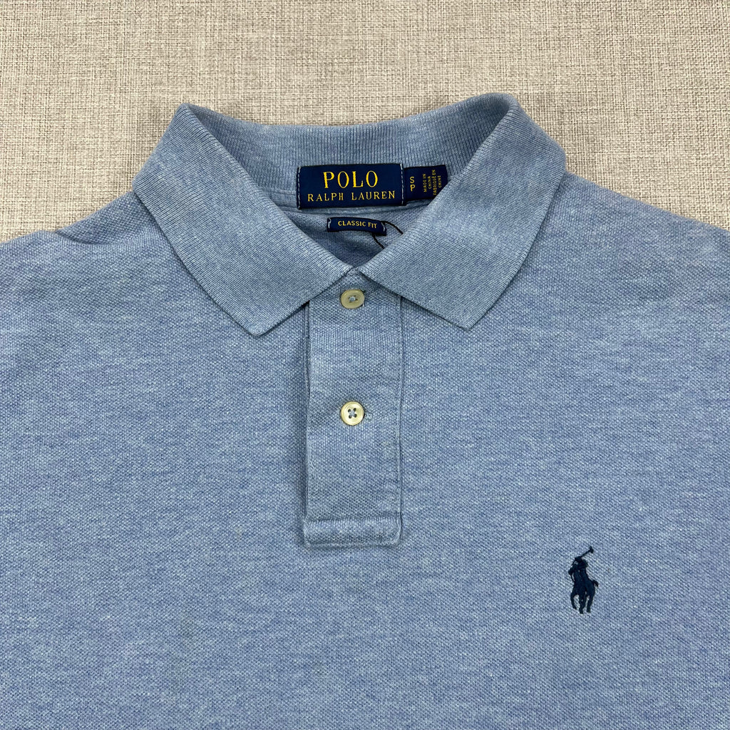 POLO RALPH LAUREN  BLUE HEATHERED P/S