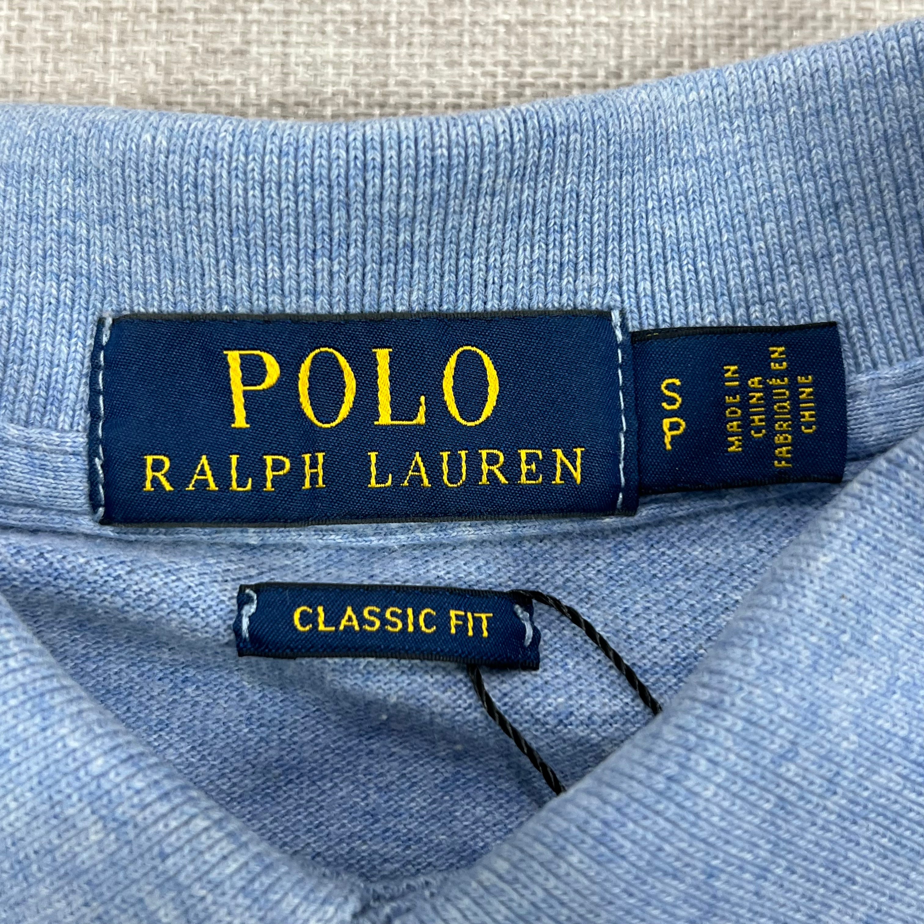 POLO RALPH LAUREN  BLUE HEATHERED P/S