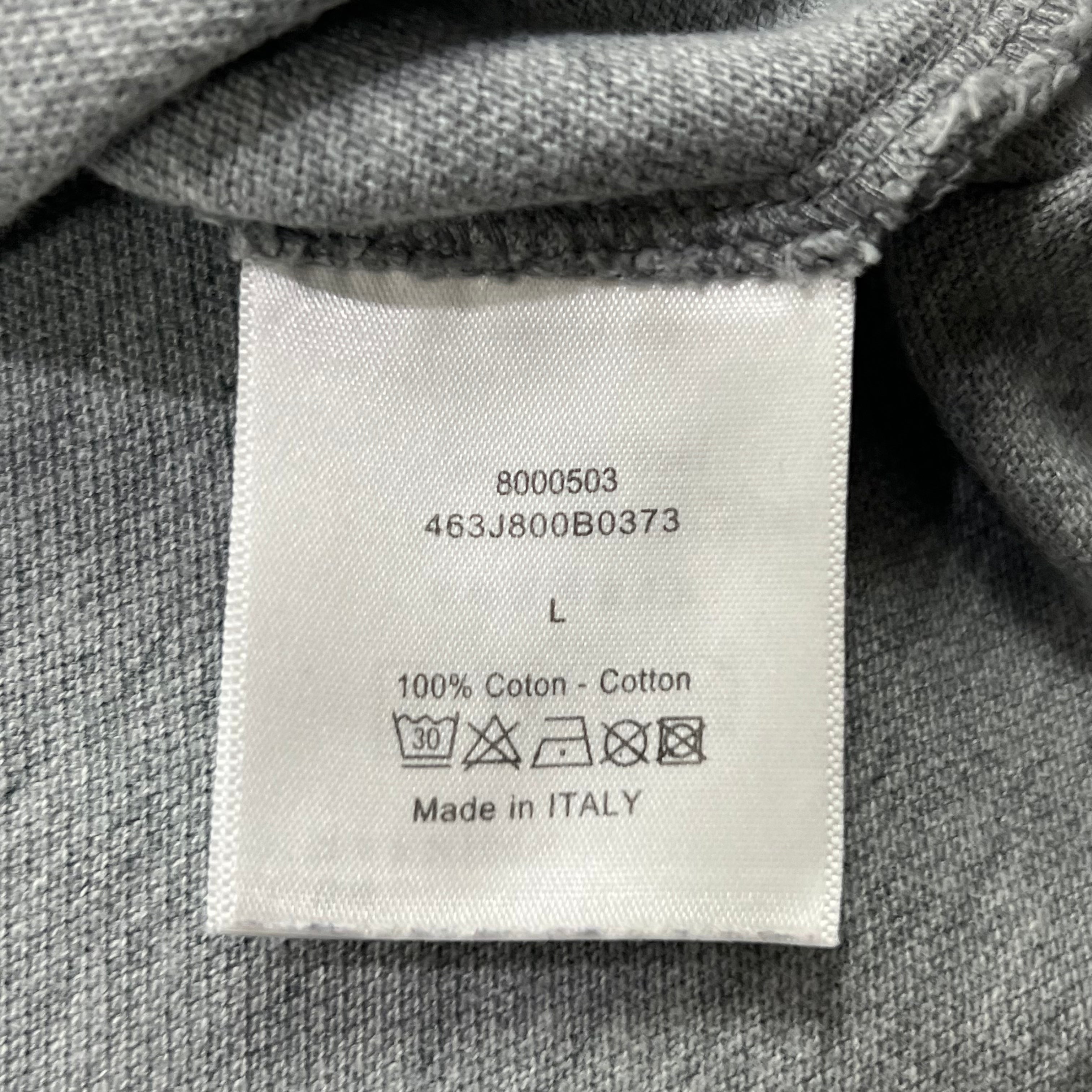 DIOR BEE EMBROIDERED POLO SHIRT