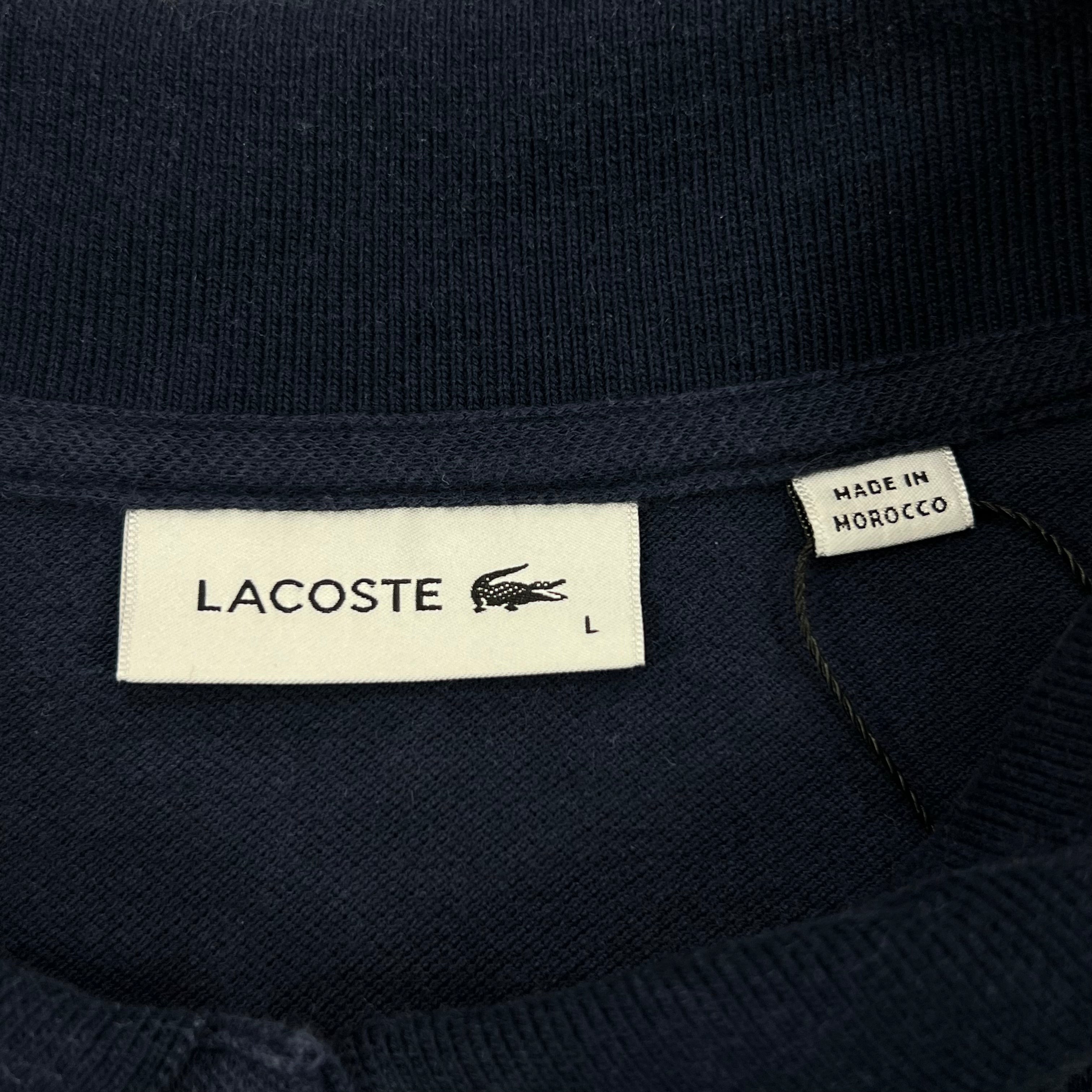NAVY BLUE LACOSTE P/S "CROC MAGIC" BADGE
