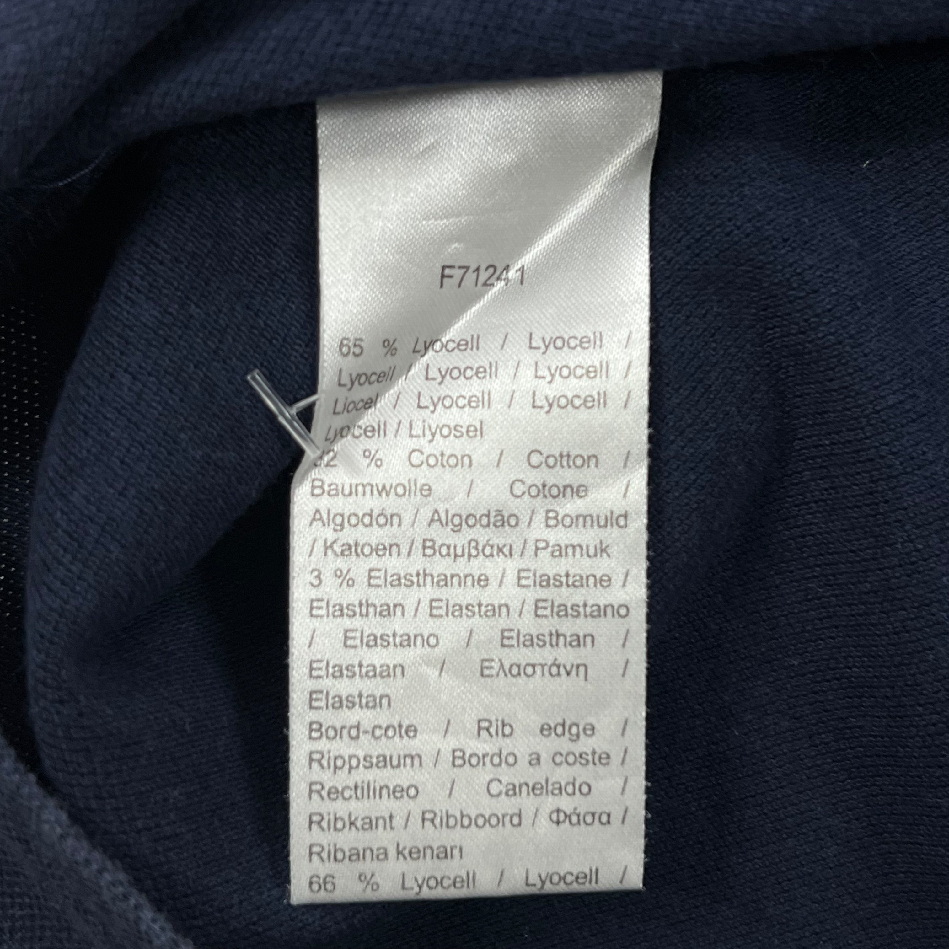 NAVY BLUE LACOSTE P/S "CROC MAGIC" BADGE