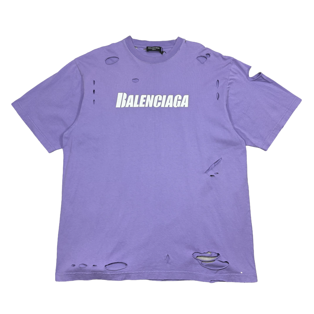 BALENCIAGA OVERSIZED DISTRESSED LOGO