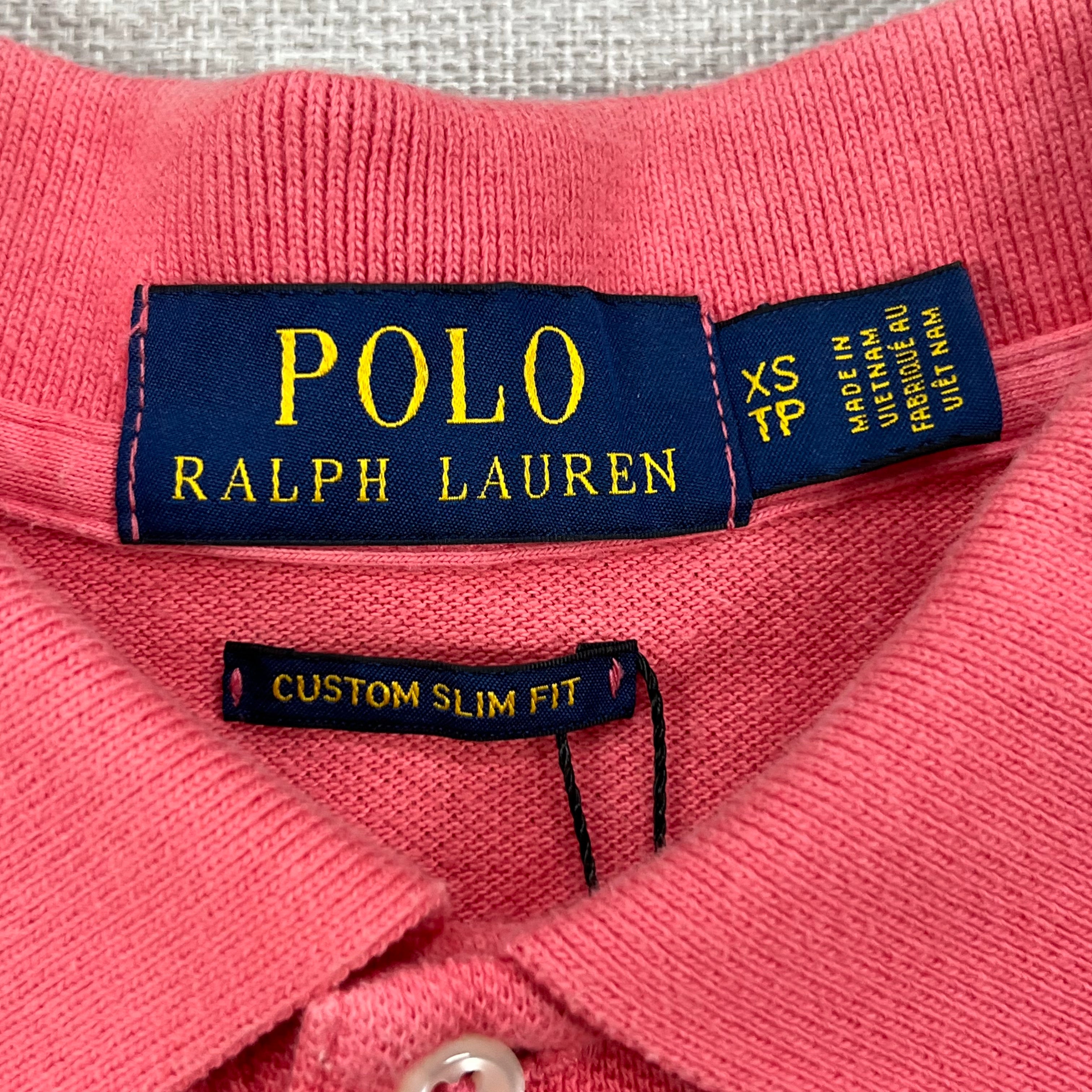 POLO RALPH LAUREN PINK TO WHITE P/S