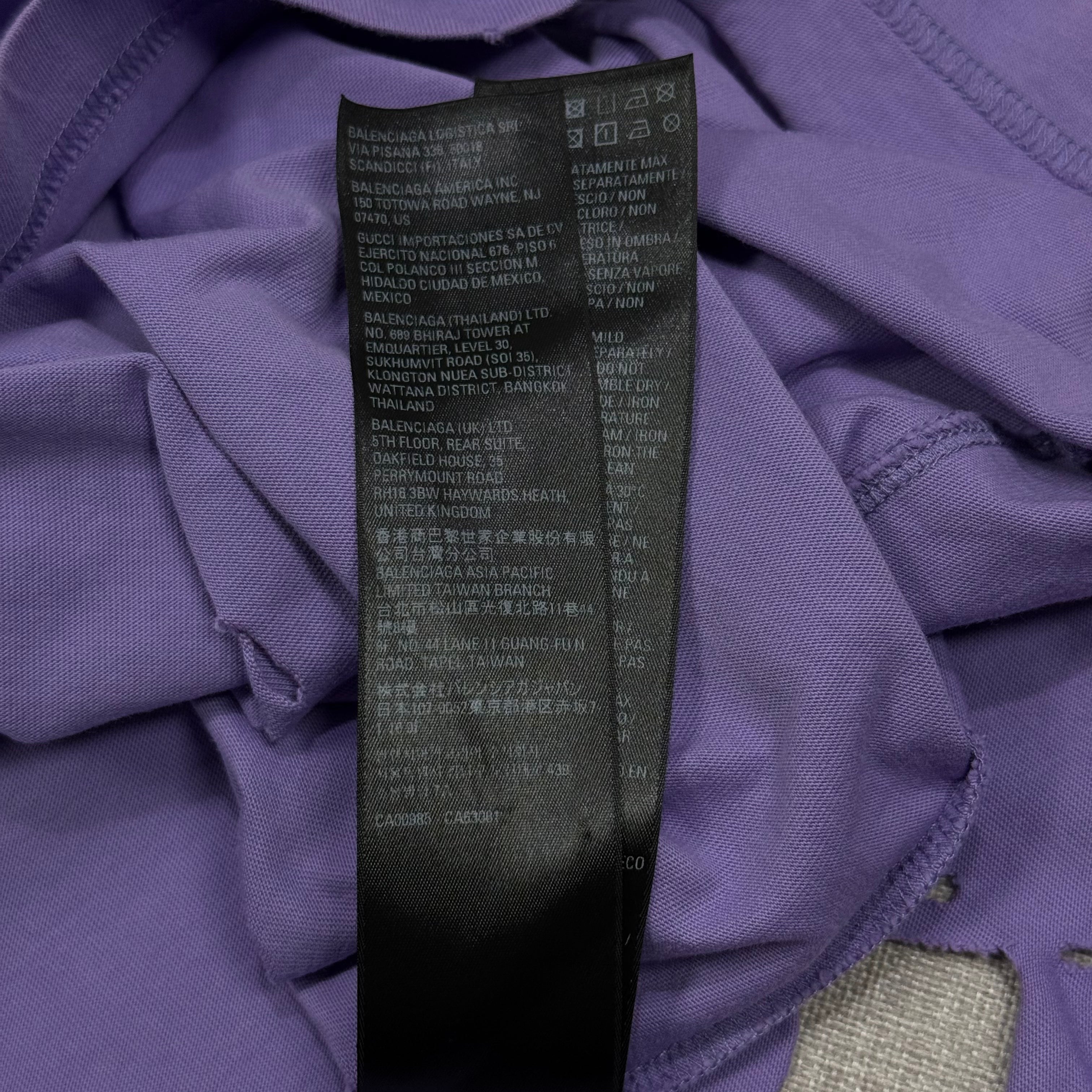 BALENCIAGA OVERSIZED DISTRESSED LOGO