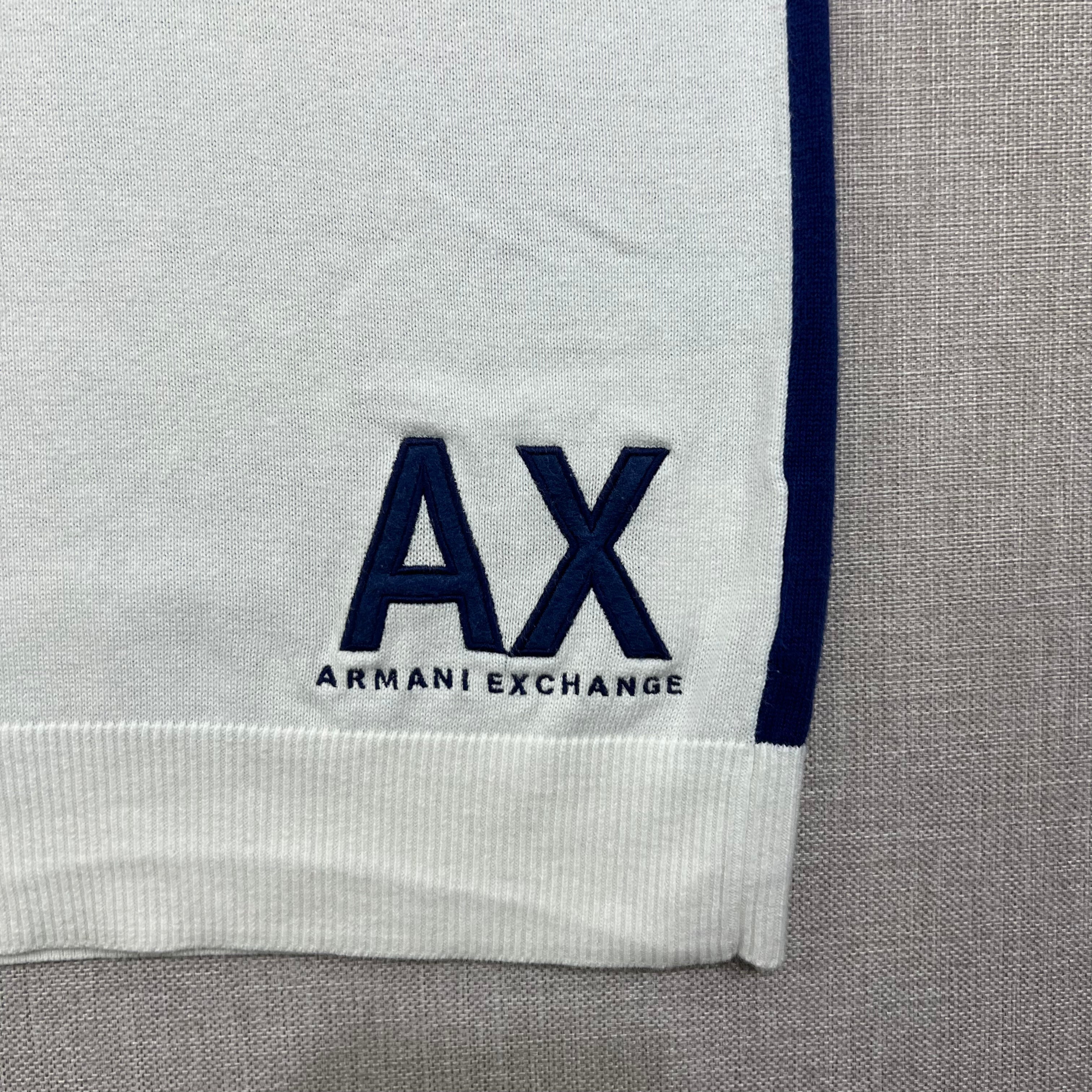 ARMANI EXCHANGE P/S NAVY STRIPED RAGLAN SLEEVES