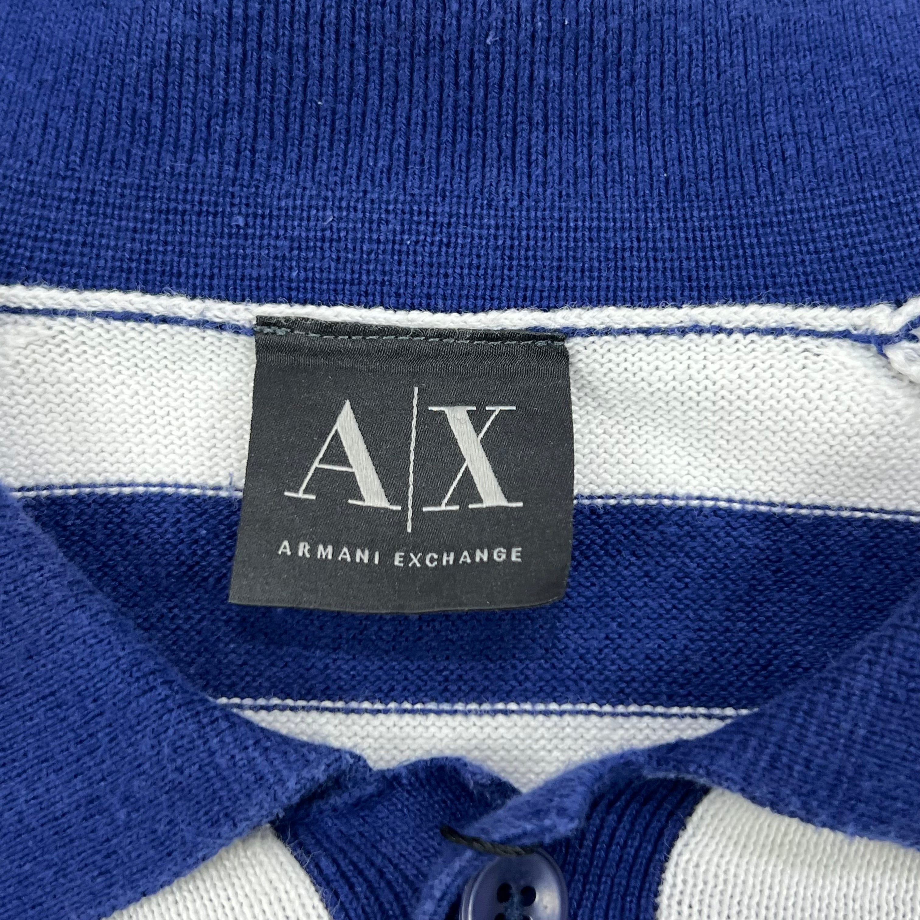 ARMANI EXCHANGE P/S NAVY STRIPED RAGLAN SLEEVES