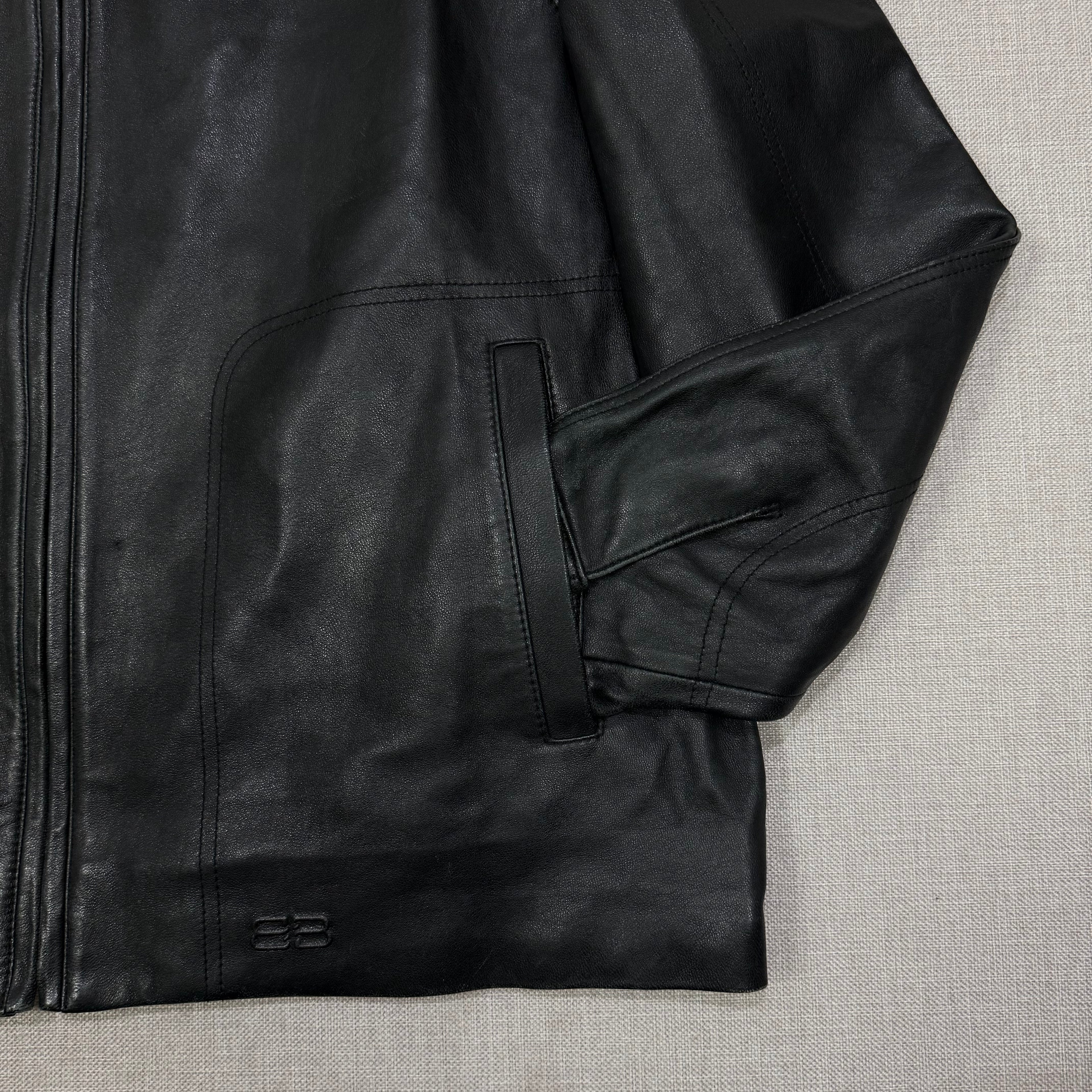 BALENCIAGA 1887 NICHOLAS GHESQUIRE LEATHER JACKET