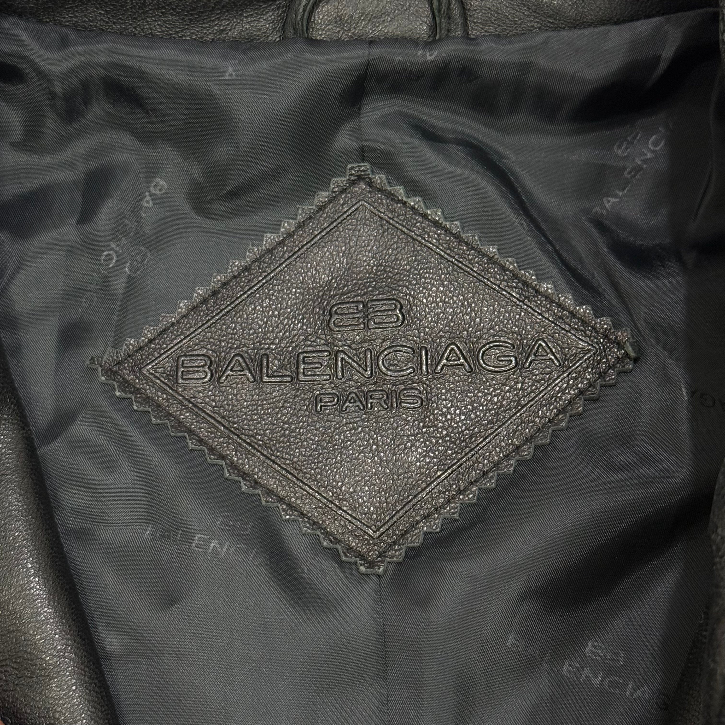 BALENCIAGA 1887 NICHOLAS GHESQUIRE LEATHER JACKET