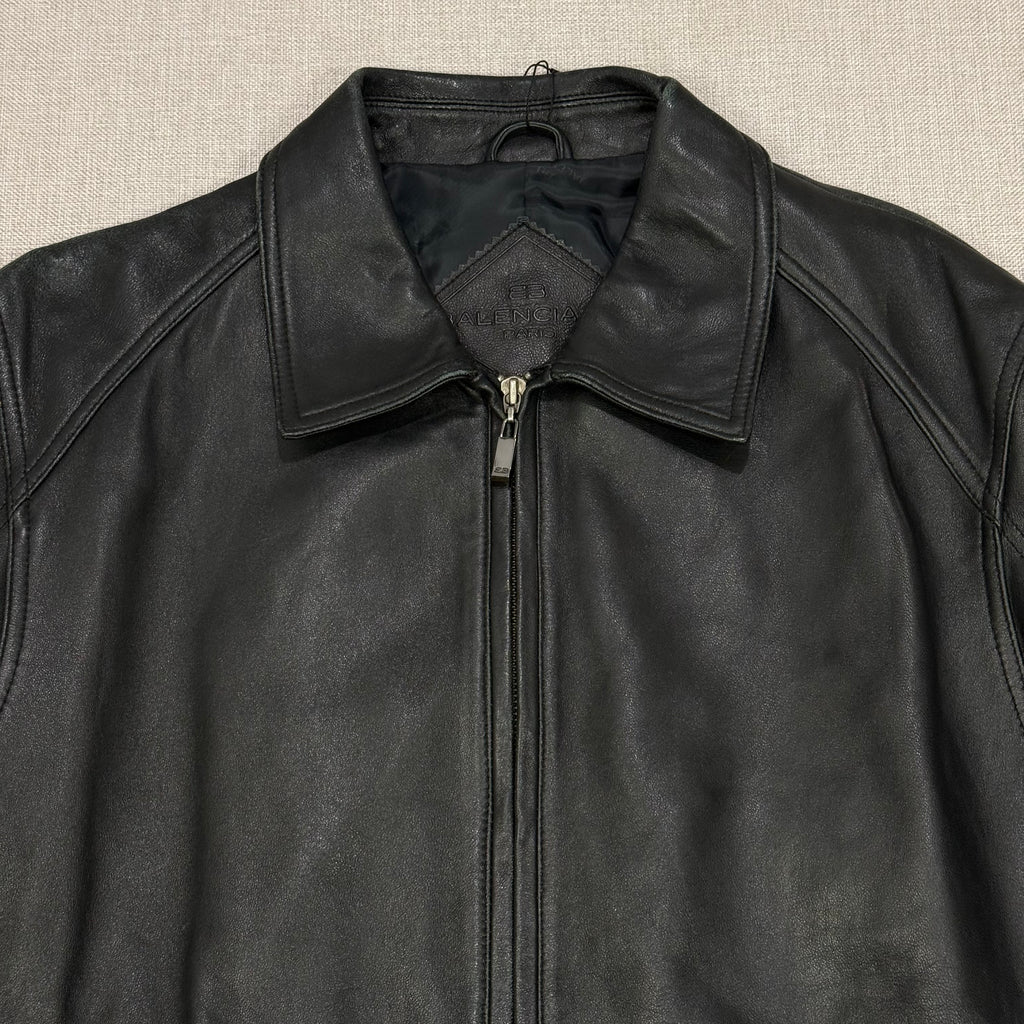 BALENCIAGA 1887 NICHOLAS GHESQUIRE LEATHER JACKET