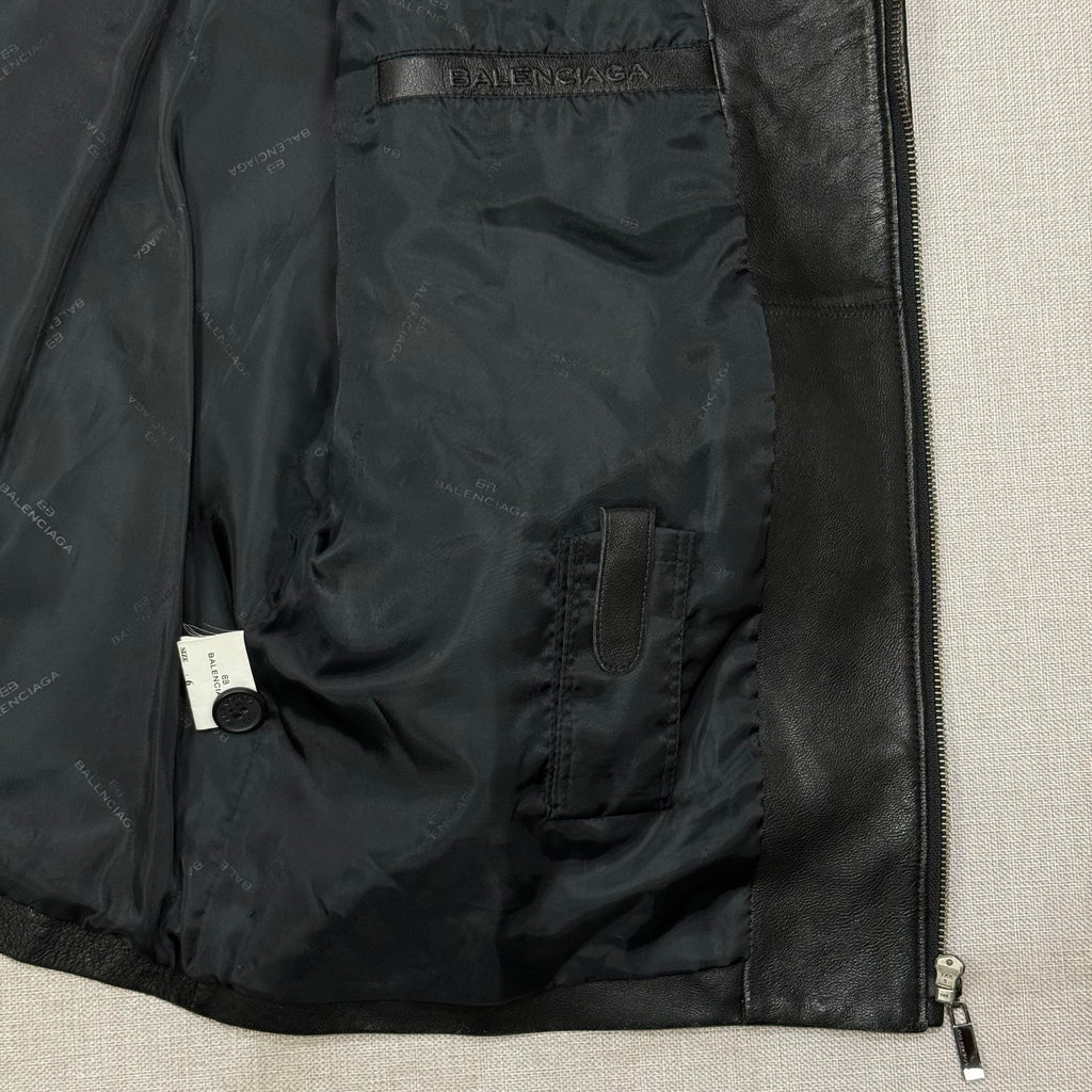 BALENCIAGA 1887 NICHOLAS GHESQUIRE LEATHER JACKET