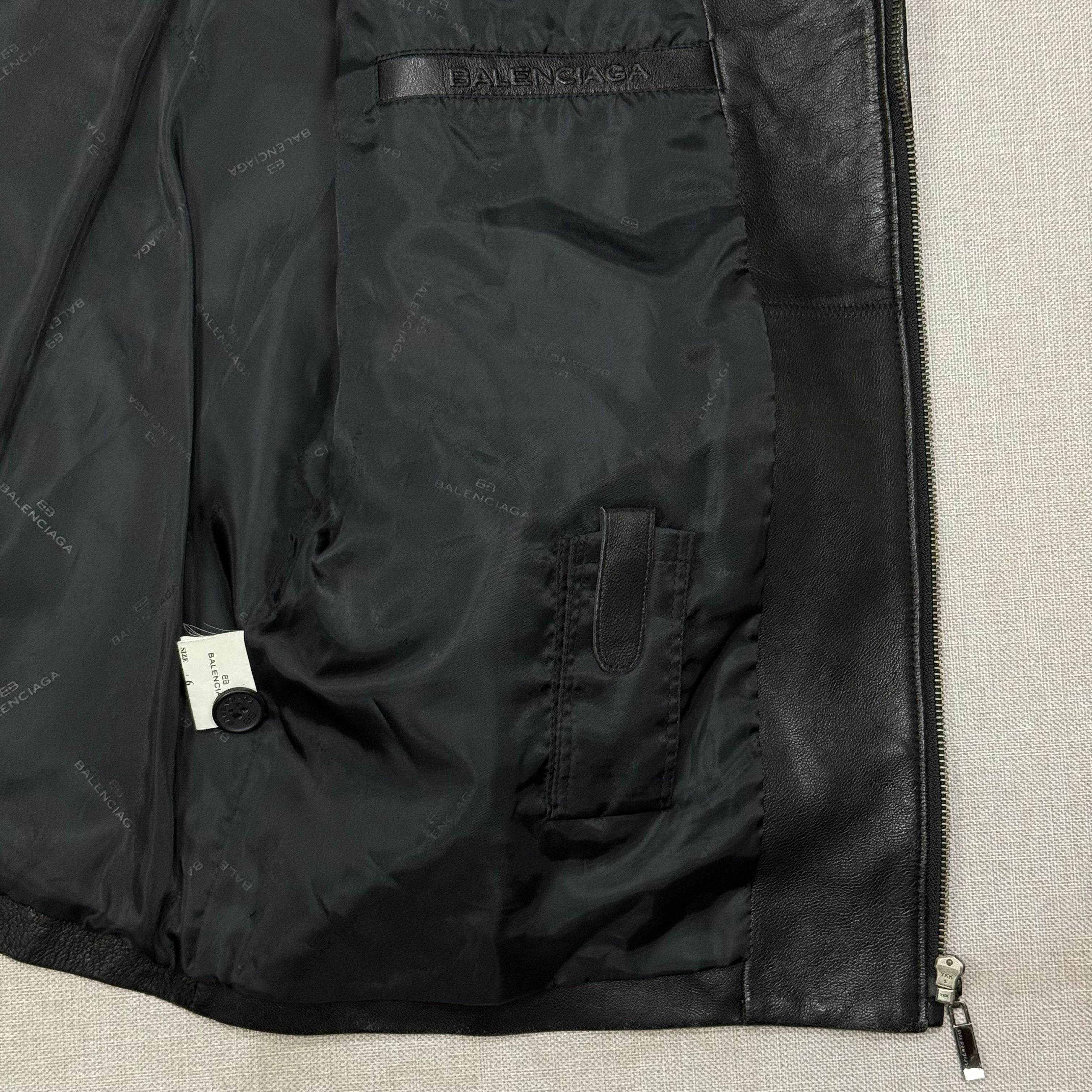 BALENCIAGA 1887 NICHOLAS GHESQUIRE LEATHER JACKET
