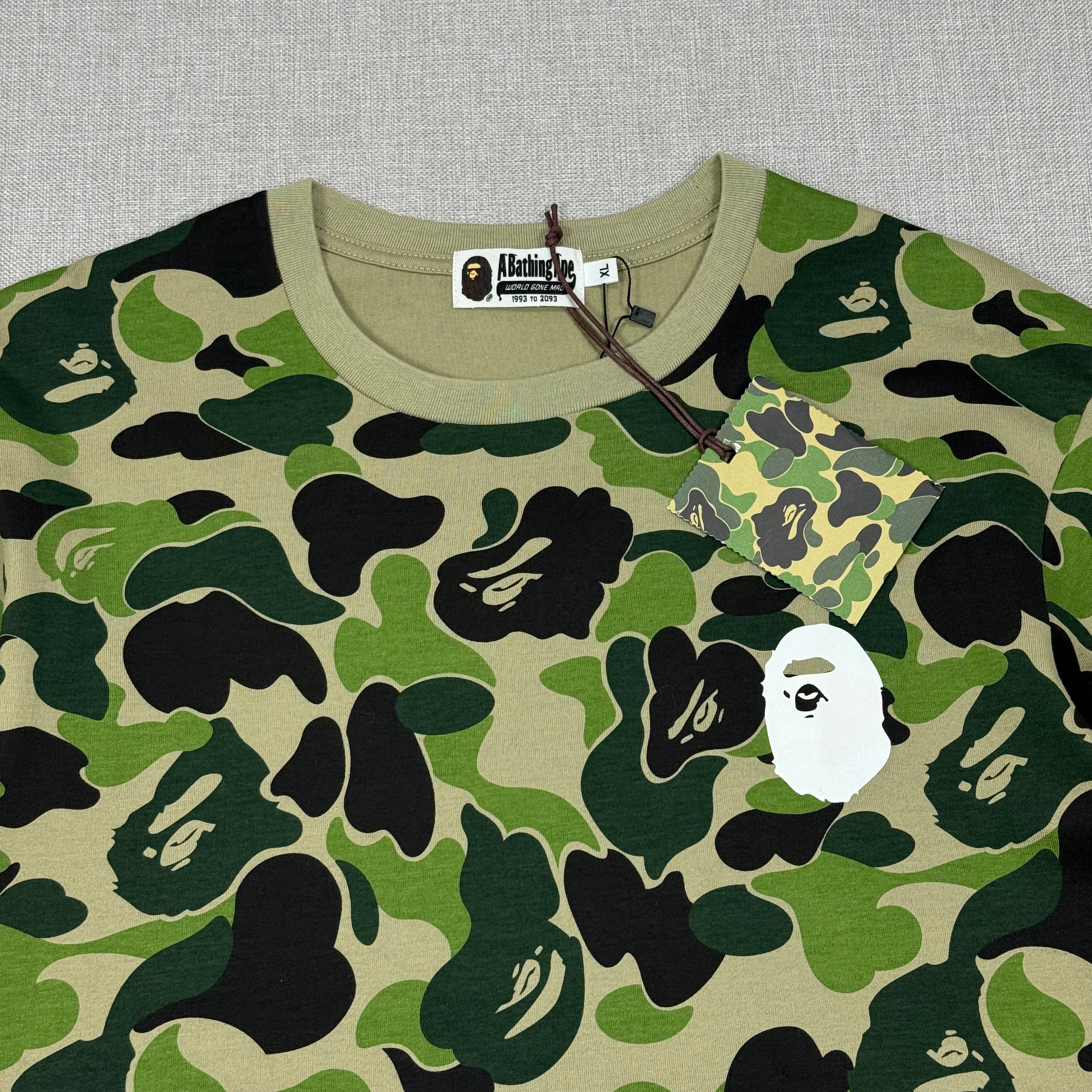 BAPE ABC CAMO APE HEAD ONE POINT TEE