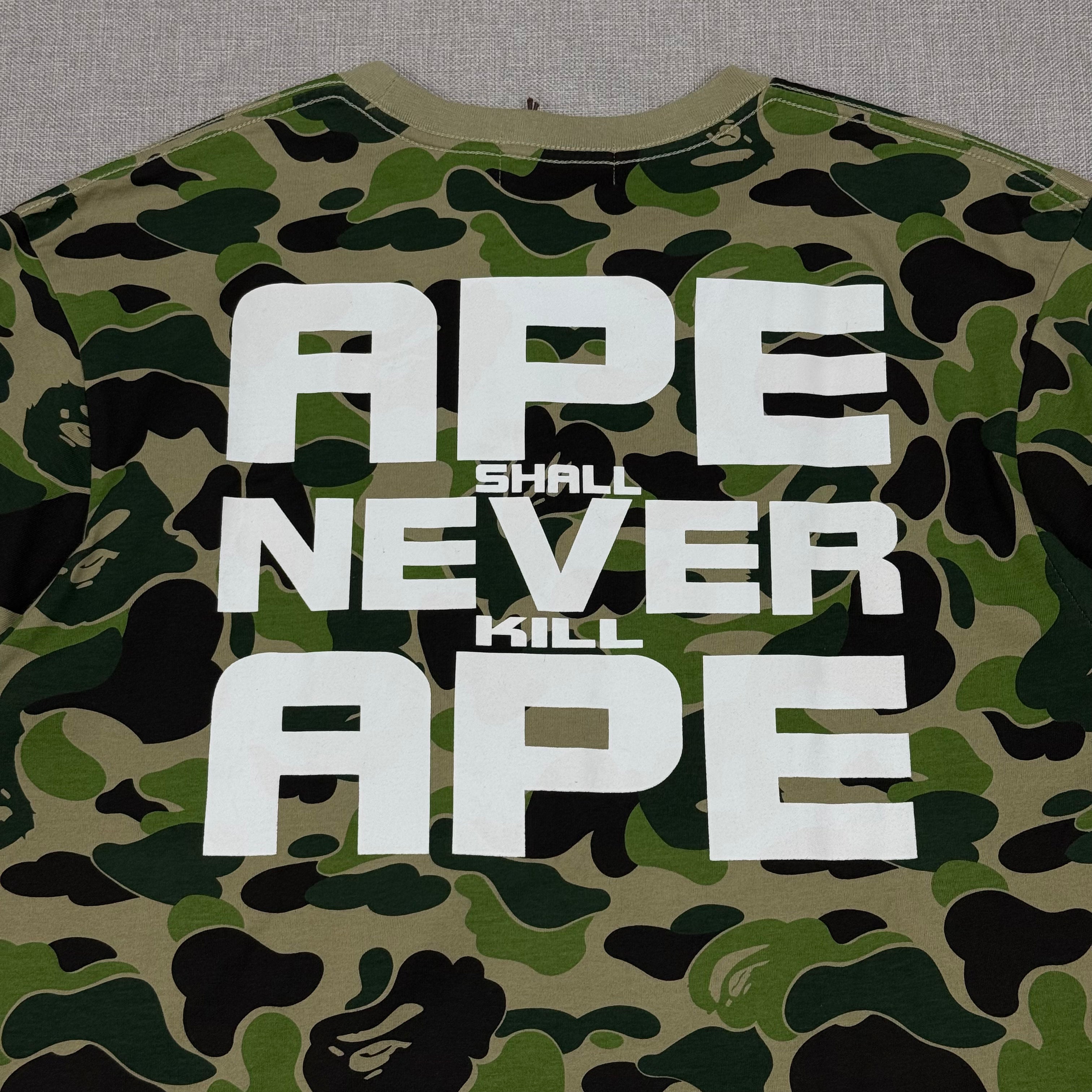 BAPE ABC CAMO APE HEAD ONE POINT TEE