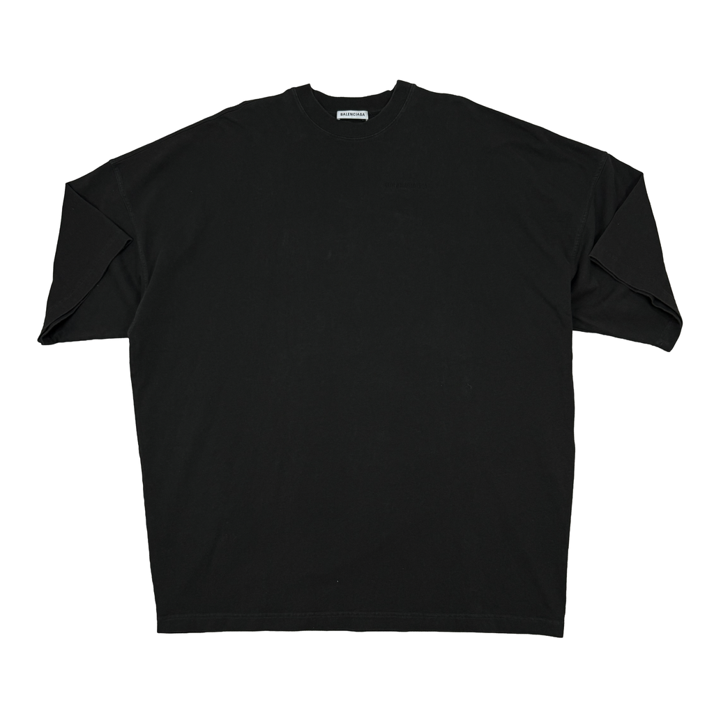 BALENCIAGA OVERSIZED EMBROIDED LOGO WASHED