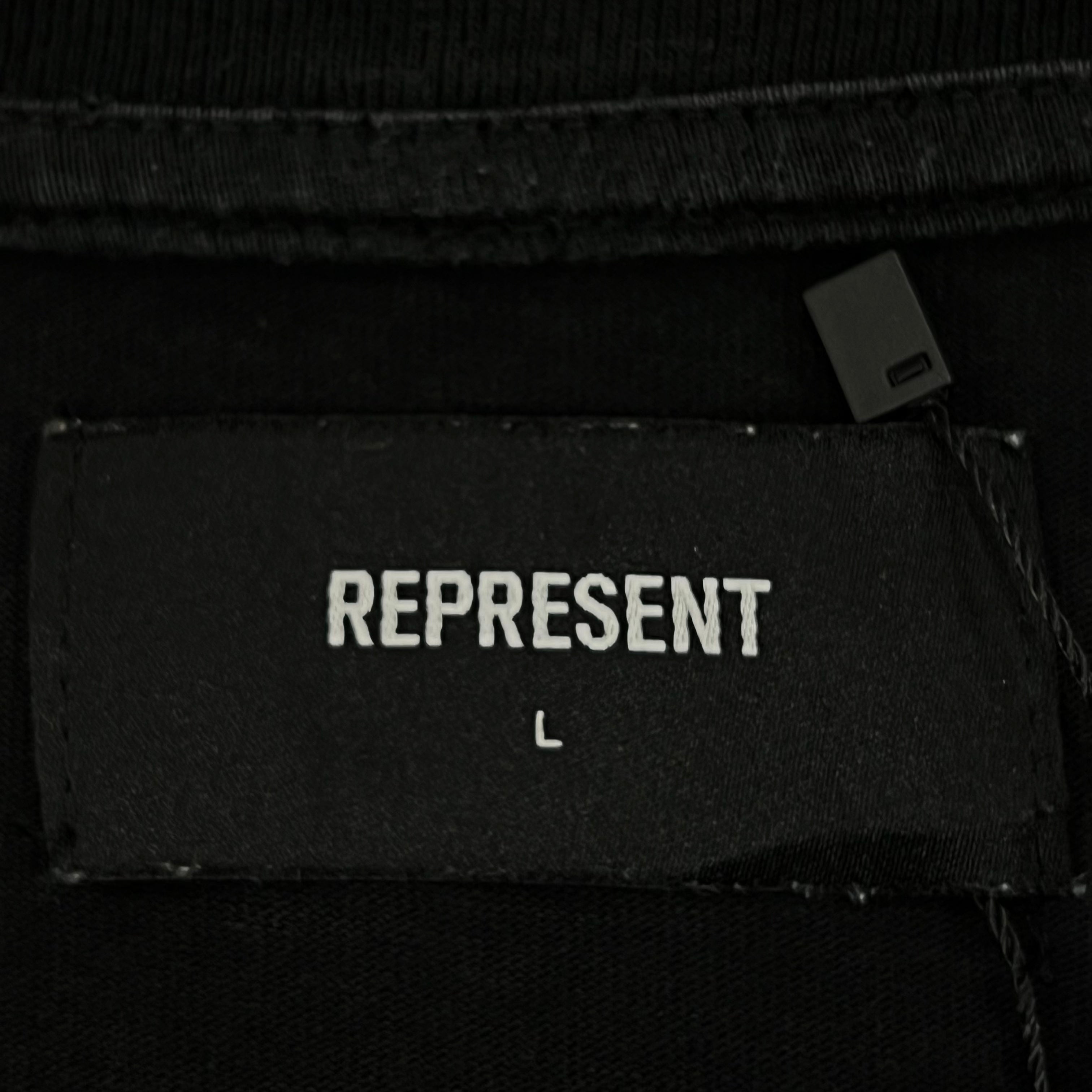 REPRESENT SHARK TEE JET BLACK