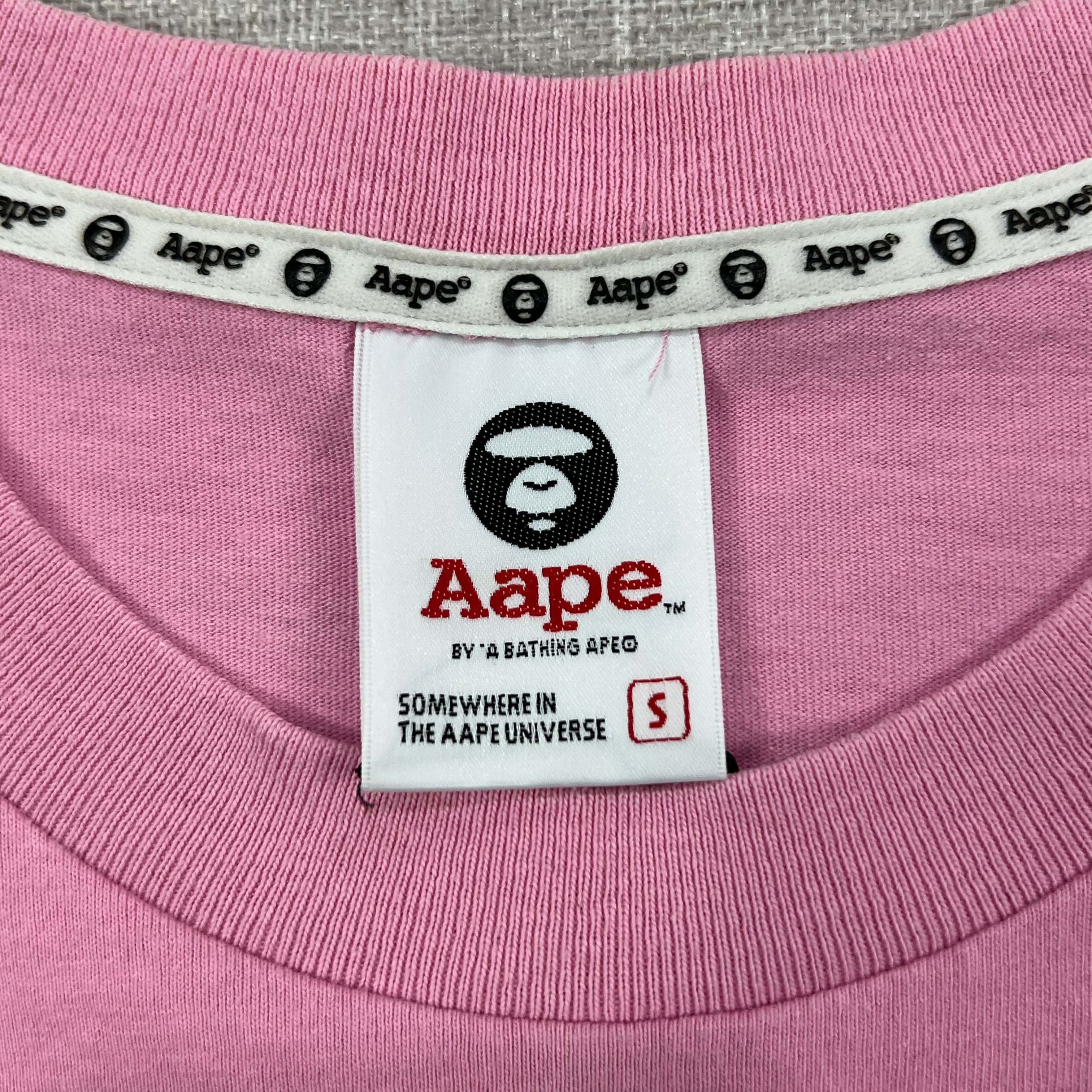 AAPE "RAINBOW MOON FACE" LOGO TEE