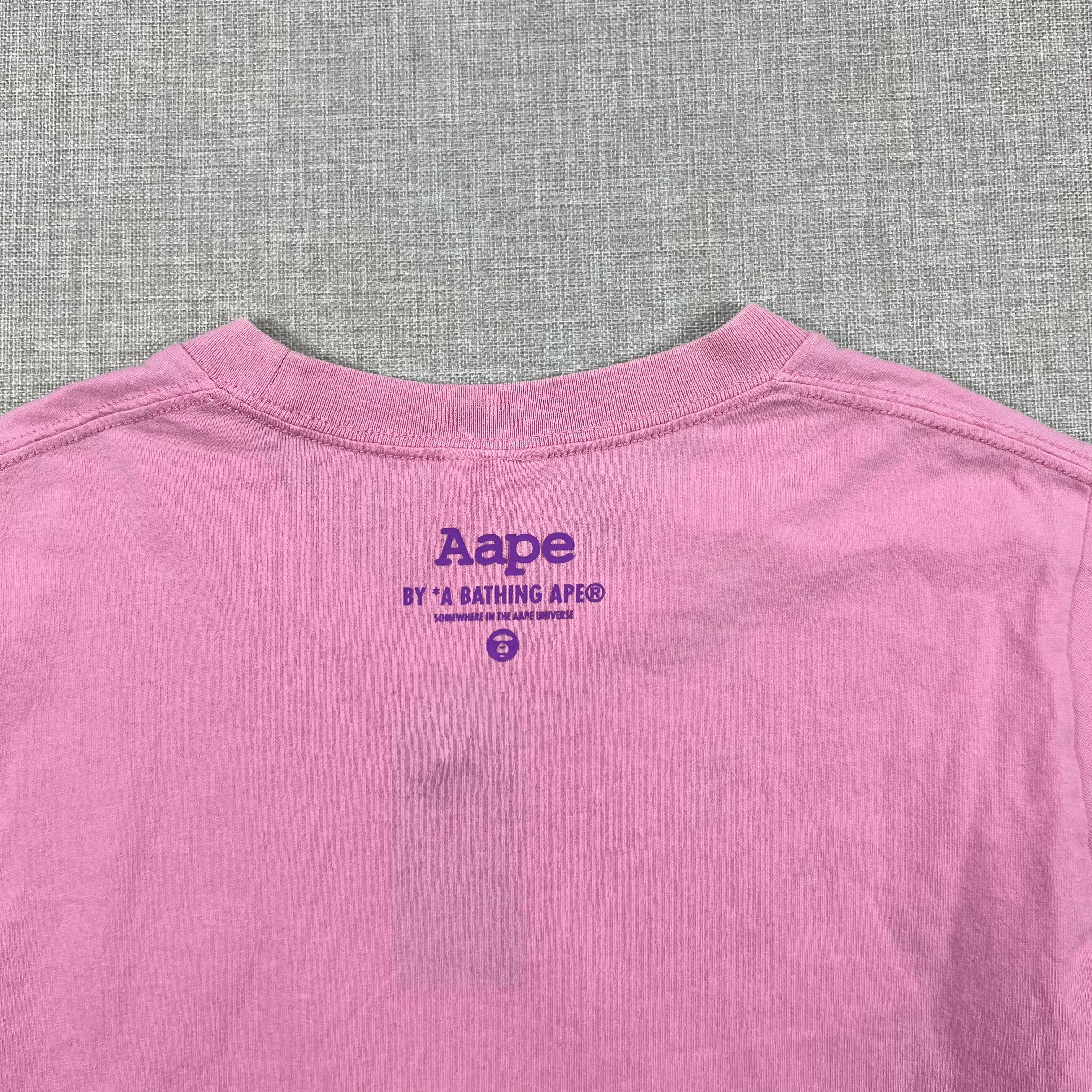 AAPE "RAINBOW MOON FACE" LOGO TEE