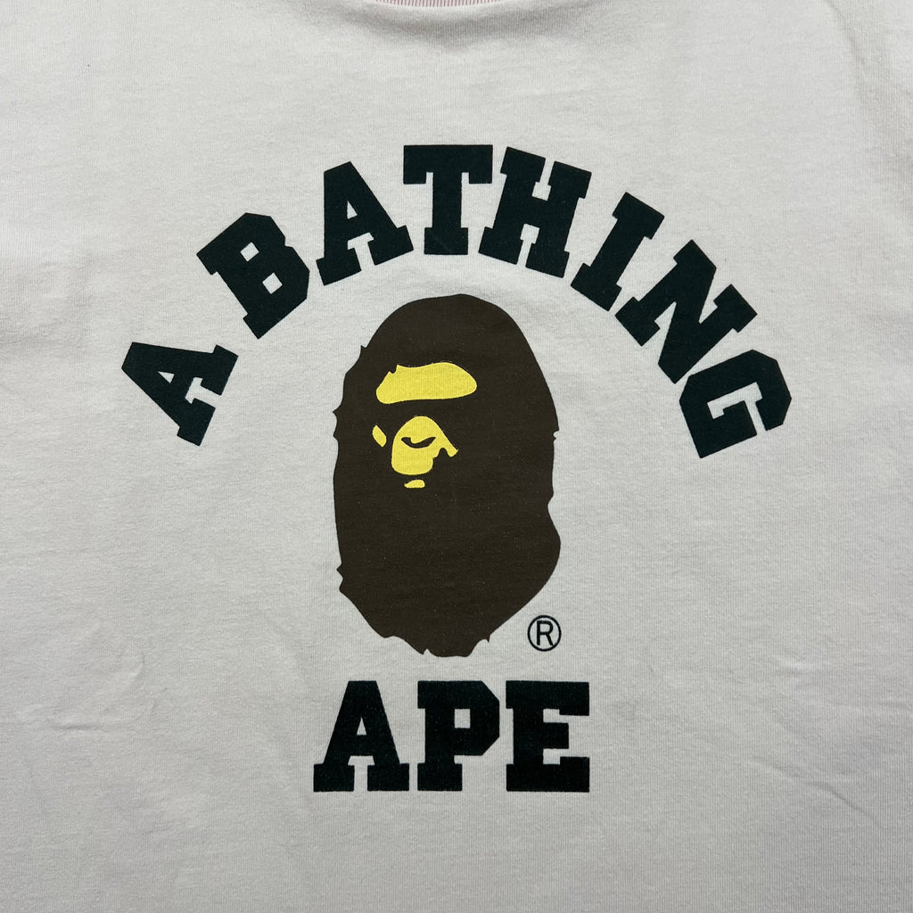 BAPE BICOLOR COLLEGE TEE