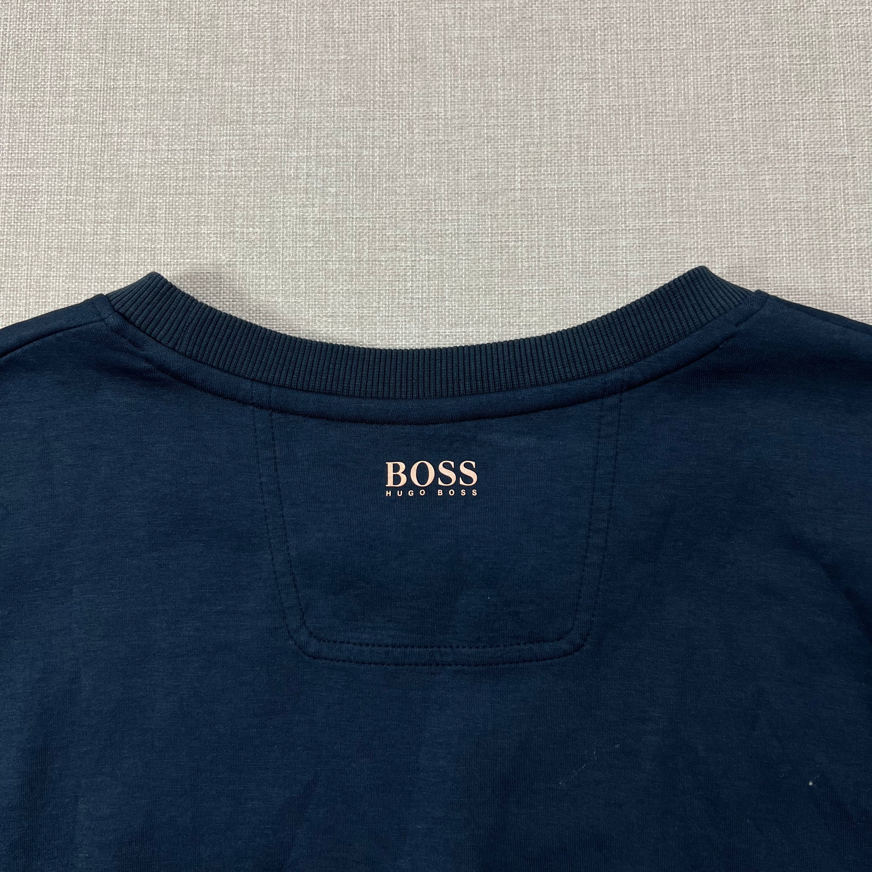 BOSS MENS SALBO CIRCLE CREW SWEATSHIRT
