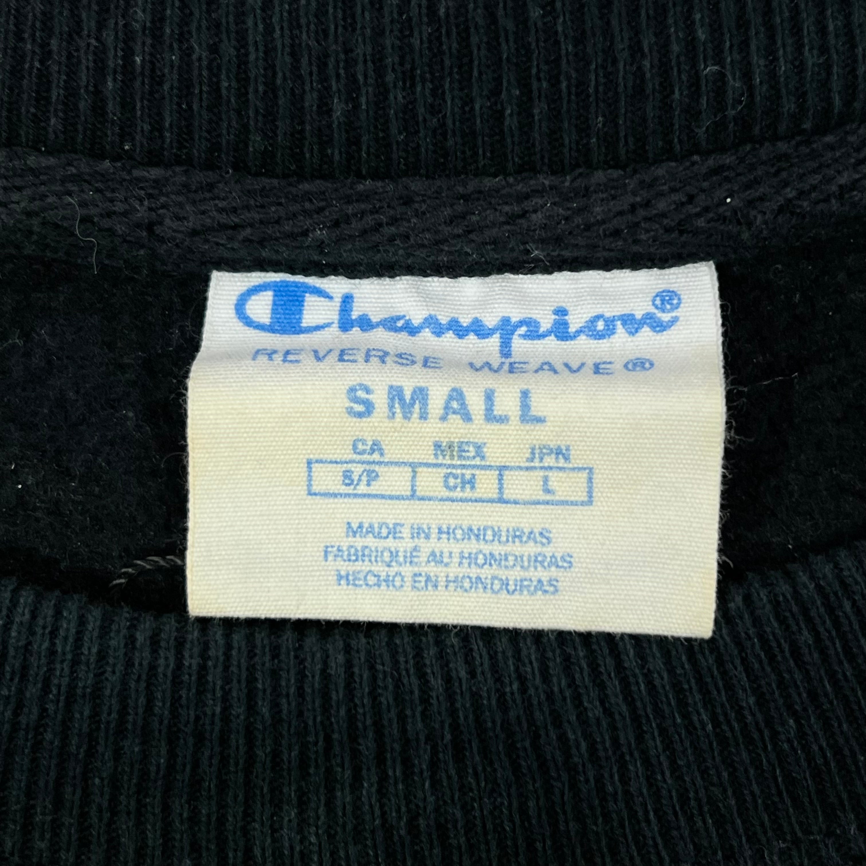 CHAMPION BLACK REVERSE WEAVE SWEATSHIRT