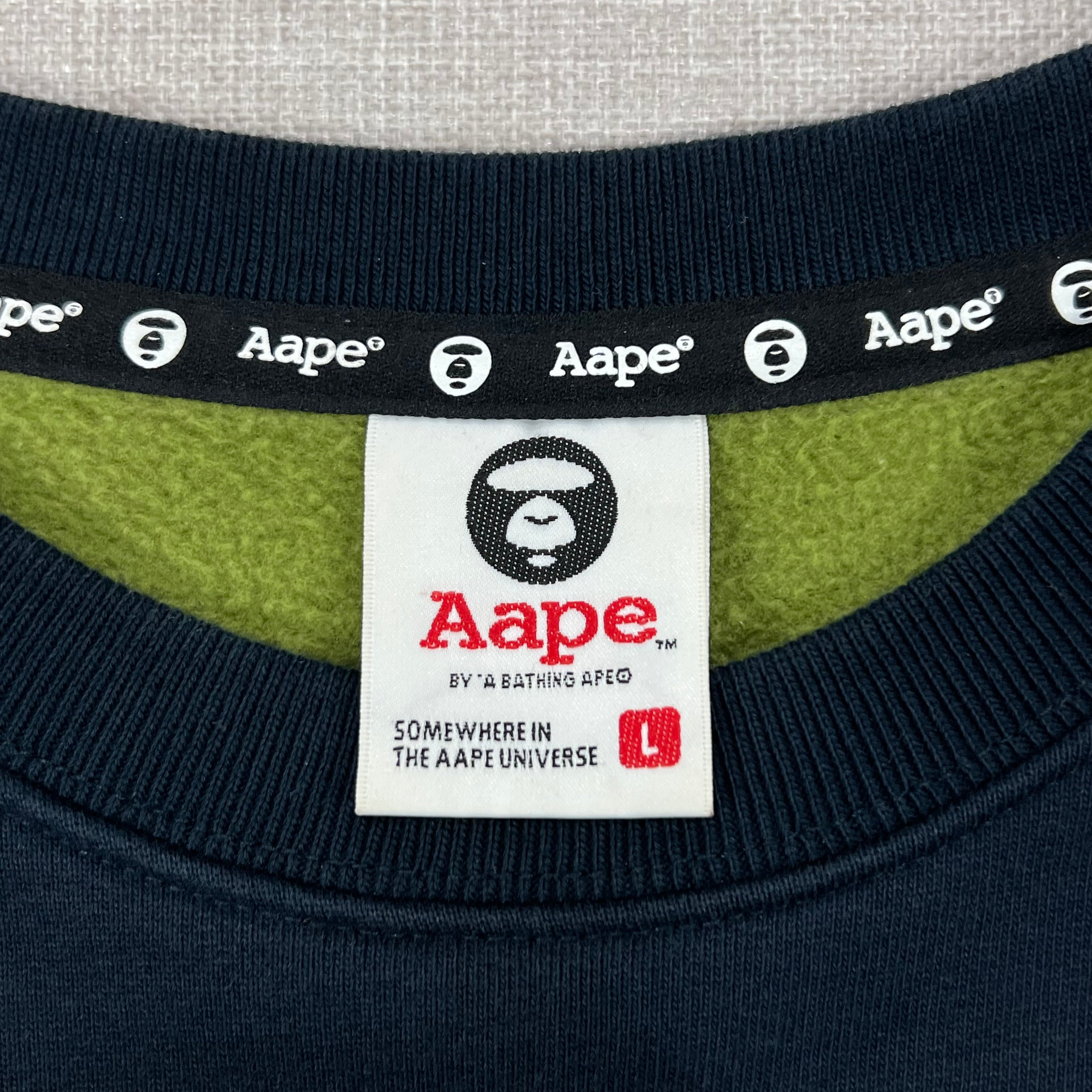 AAPE MOON FACE LOGO SWEATSHIRT