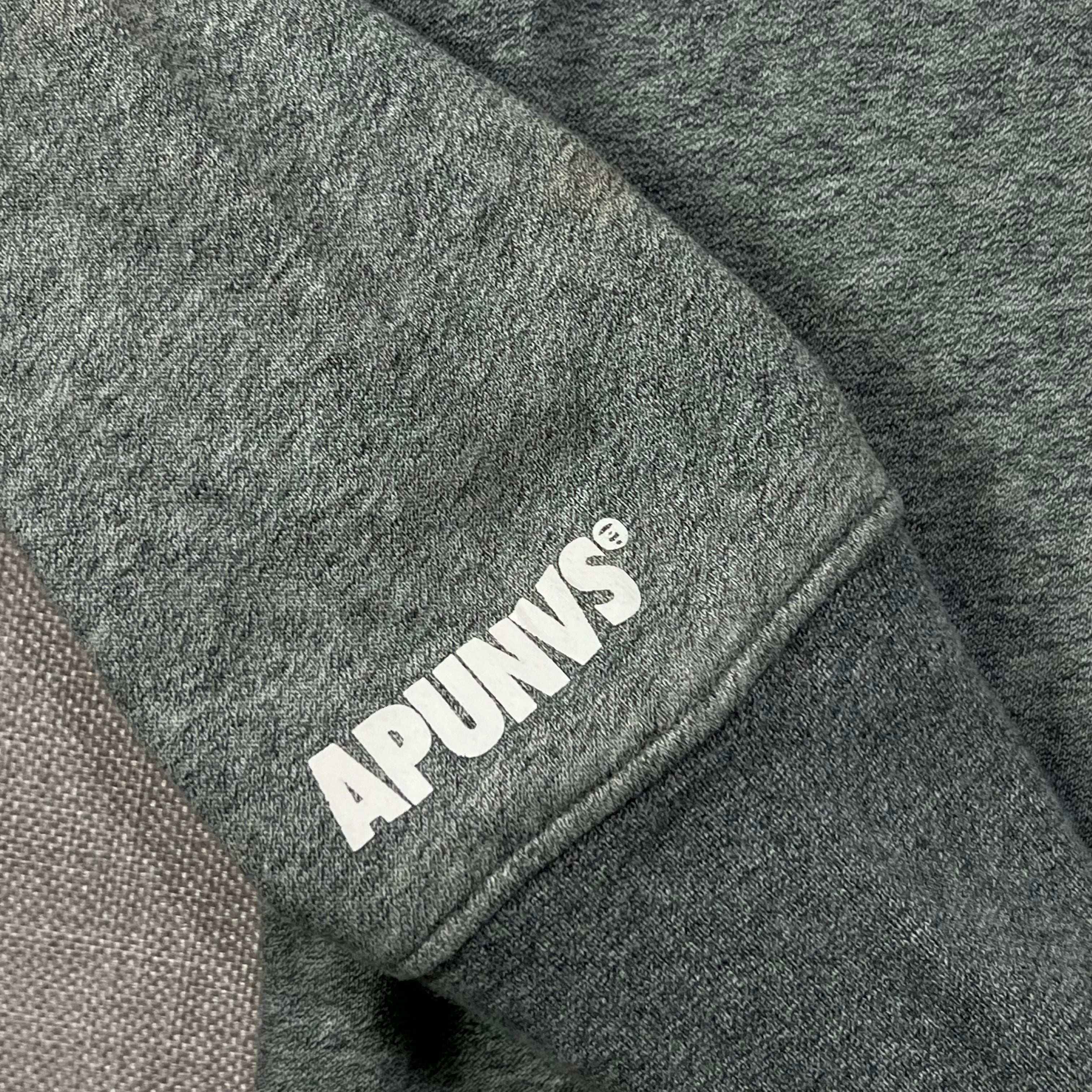 AAPE HEATHER GREY "AAPE NOW" SWEATSHIRT