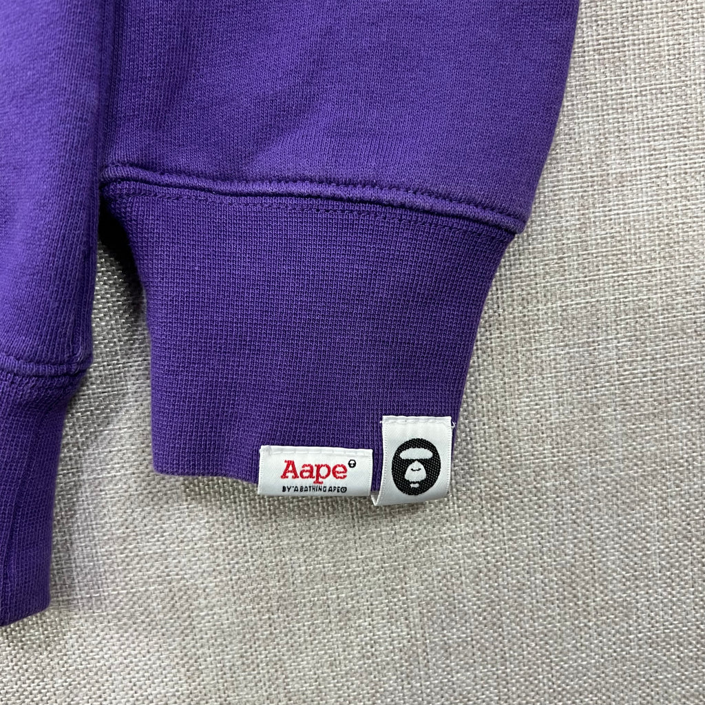 AAPE SWEATSHIRT IN VIBRANT PURPLE