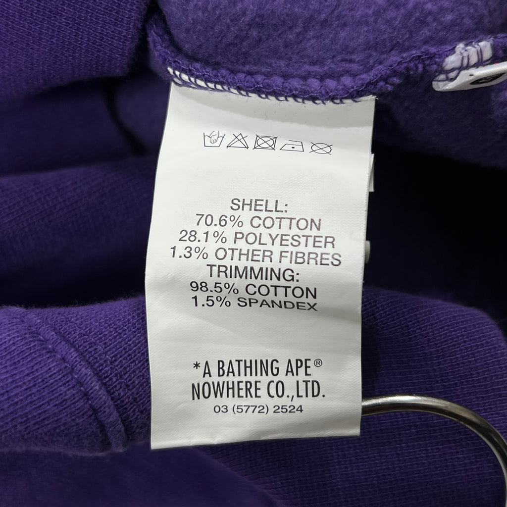 AAPE SWEATSHIRT IN VIBRANT PURPLE