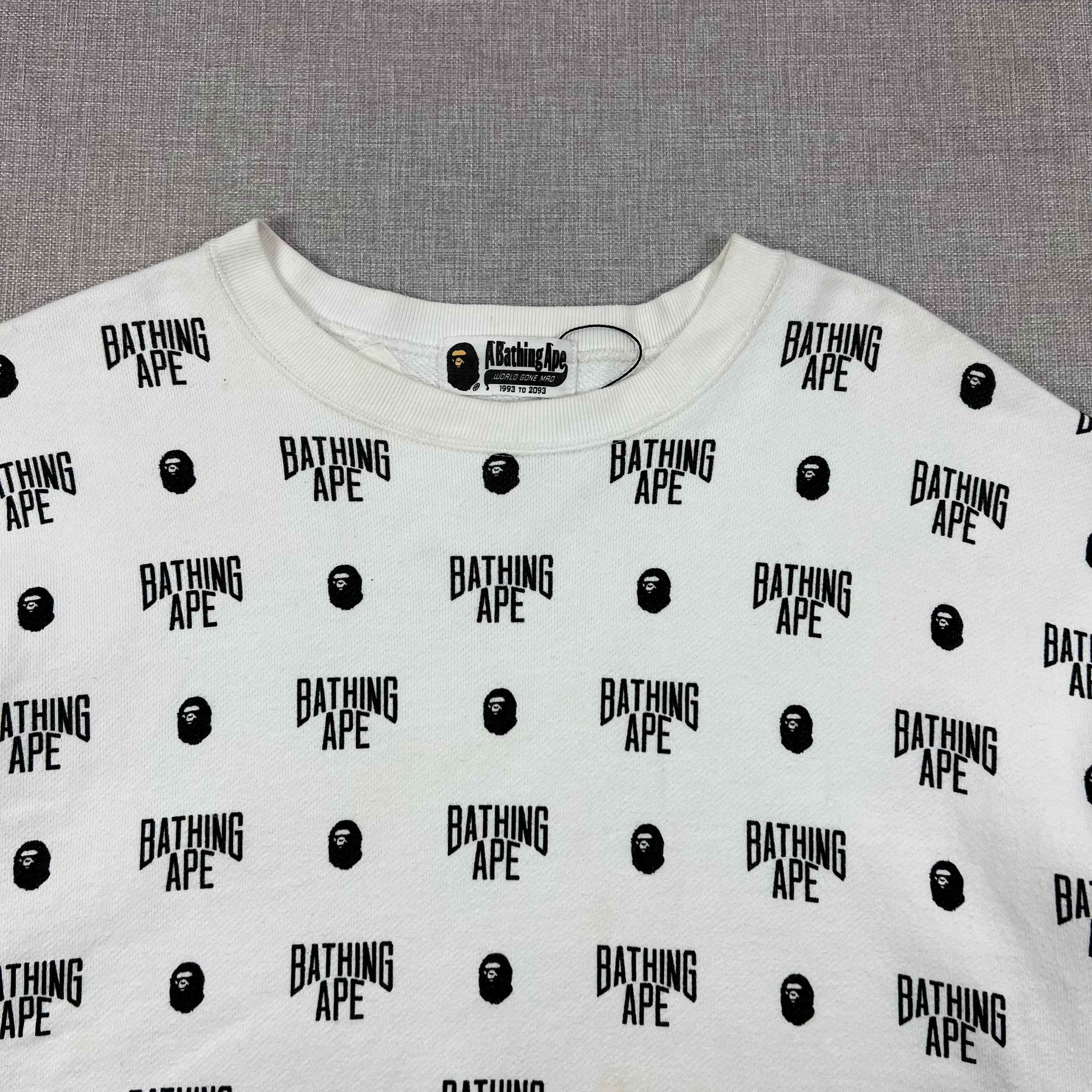 BAPE MONOGRAM CREWNECK SWEATSHIRT