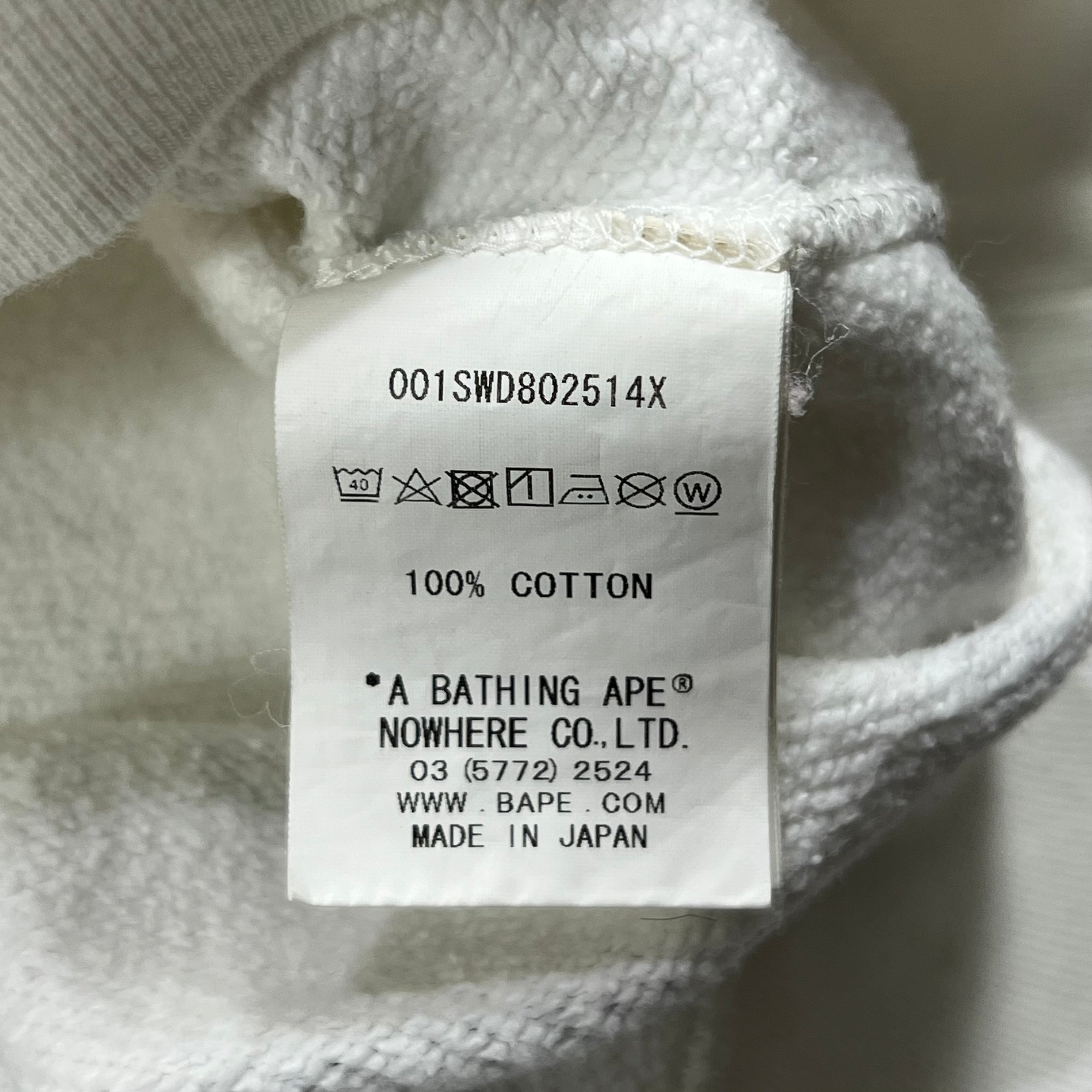 BAPE MONOGRAM CREWNECK SWEATSHIRT