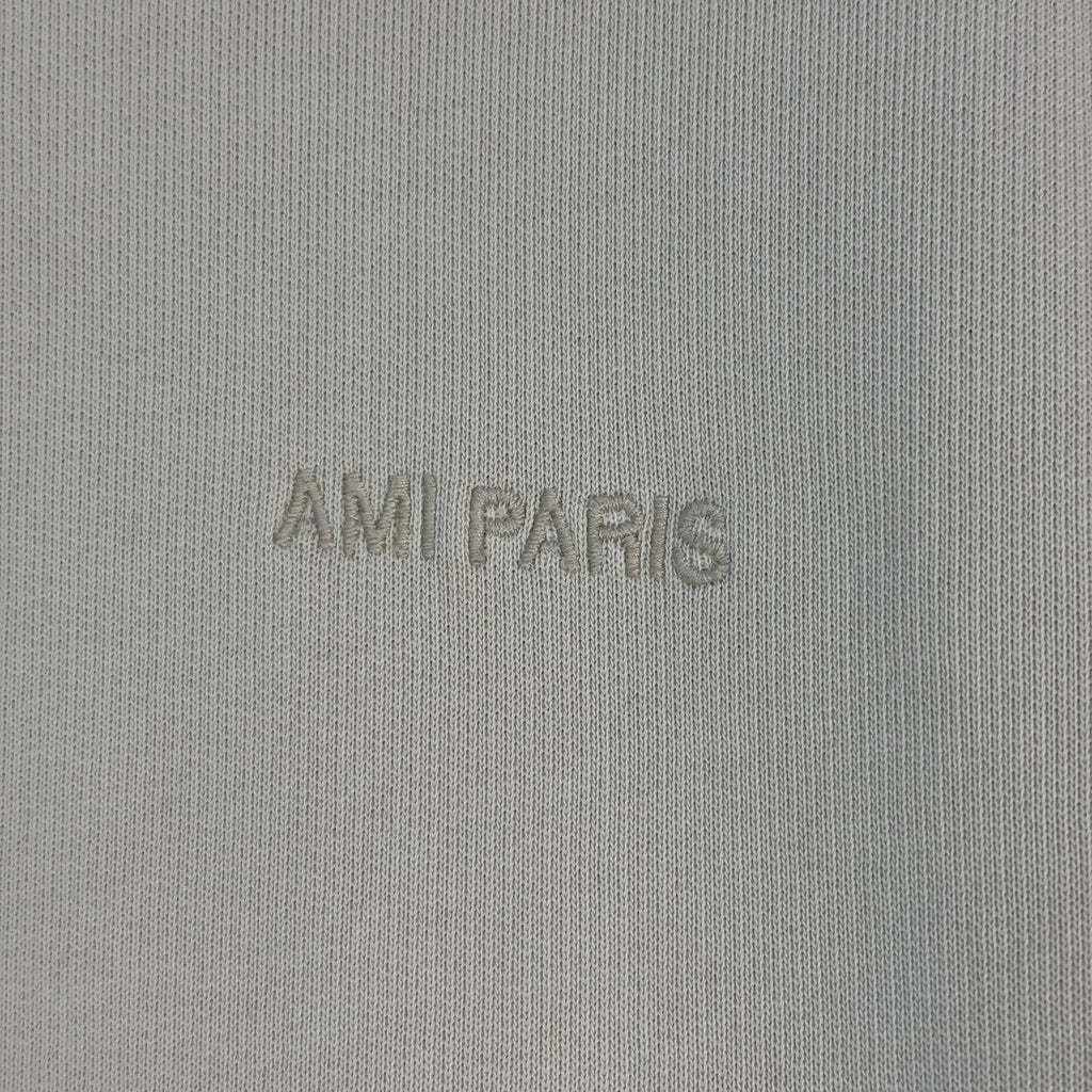 AMI PARIS FADE OUT LOGO DISTRESSED SWEATSHIRT