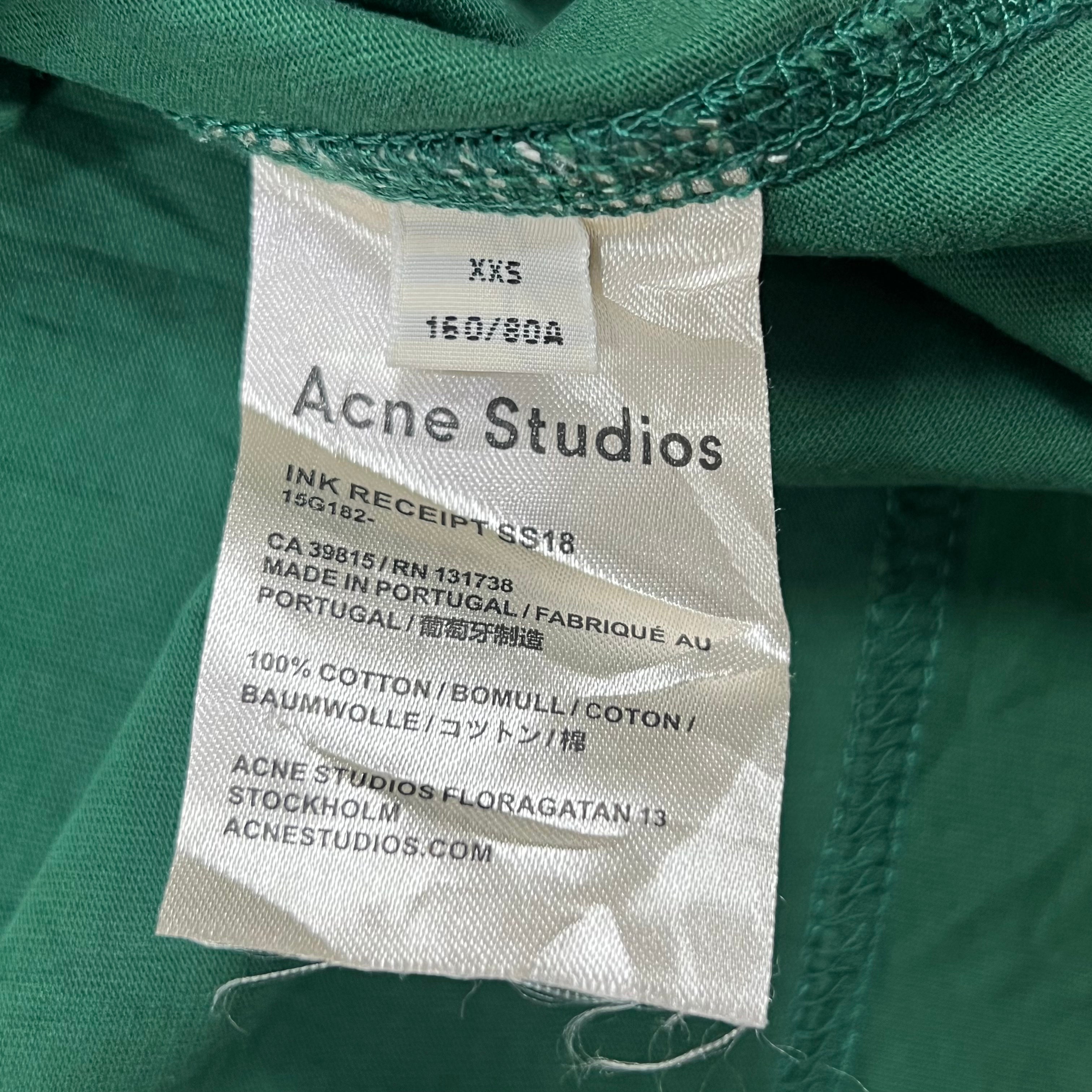 ACNE STUDIOS BLA KONST INK RECEIPT TEE