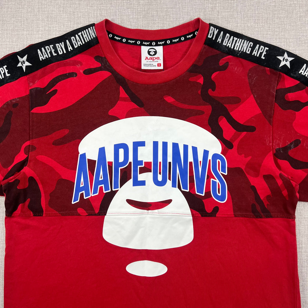 AAPE BOLD RED CAMO TEE