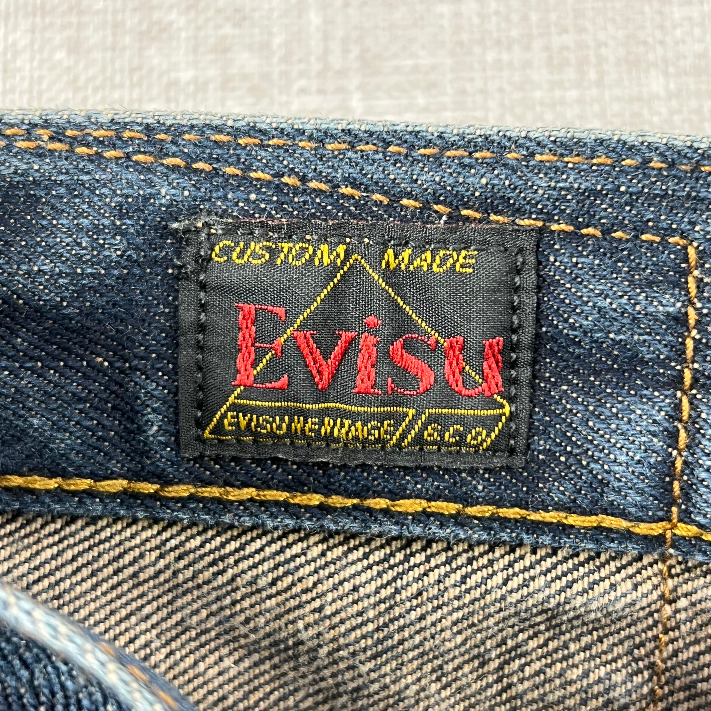 EVISU DAICOCK DENIM SHORTS