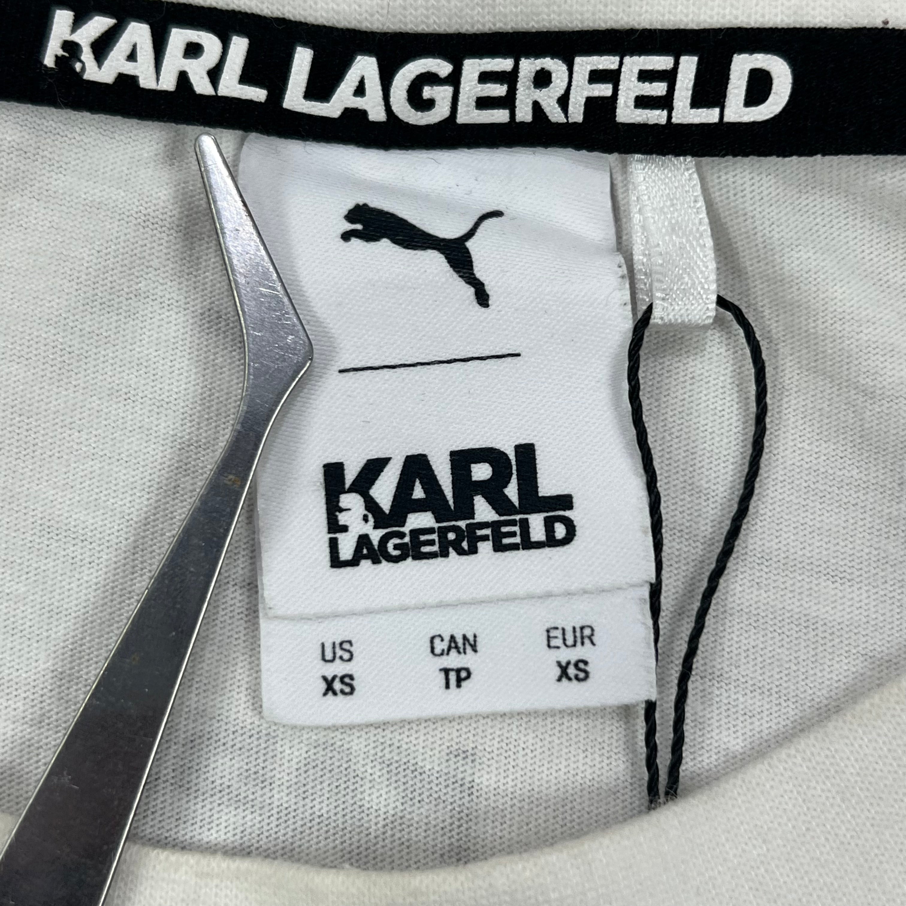 PUMA X KARL  LAGERFELD WHITE TEE