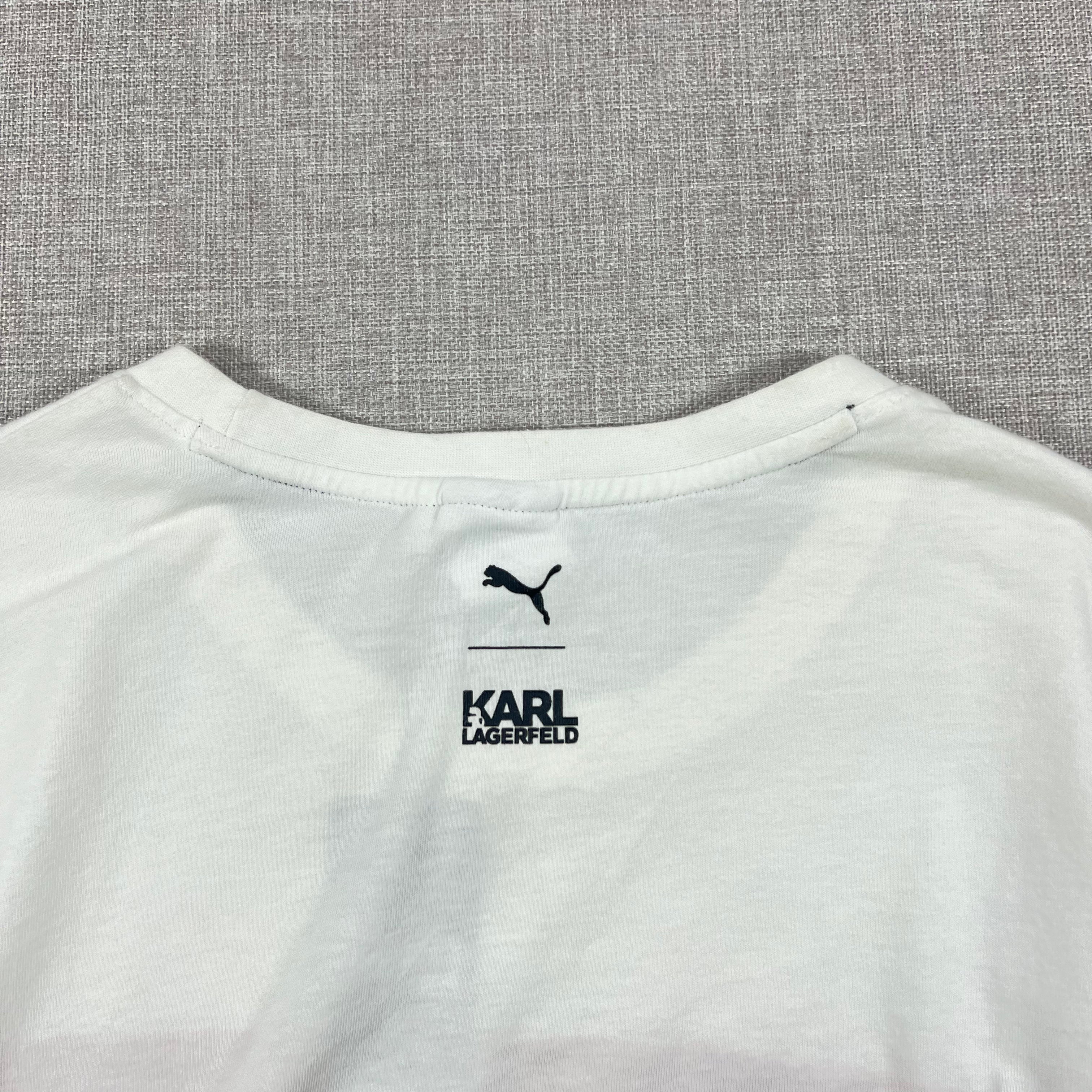 PUMA X KARL  LAGERFELD WHITE TEE