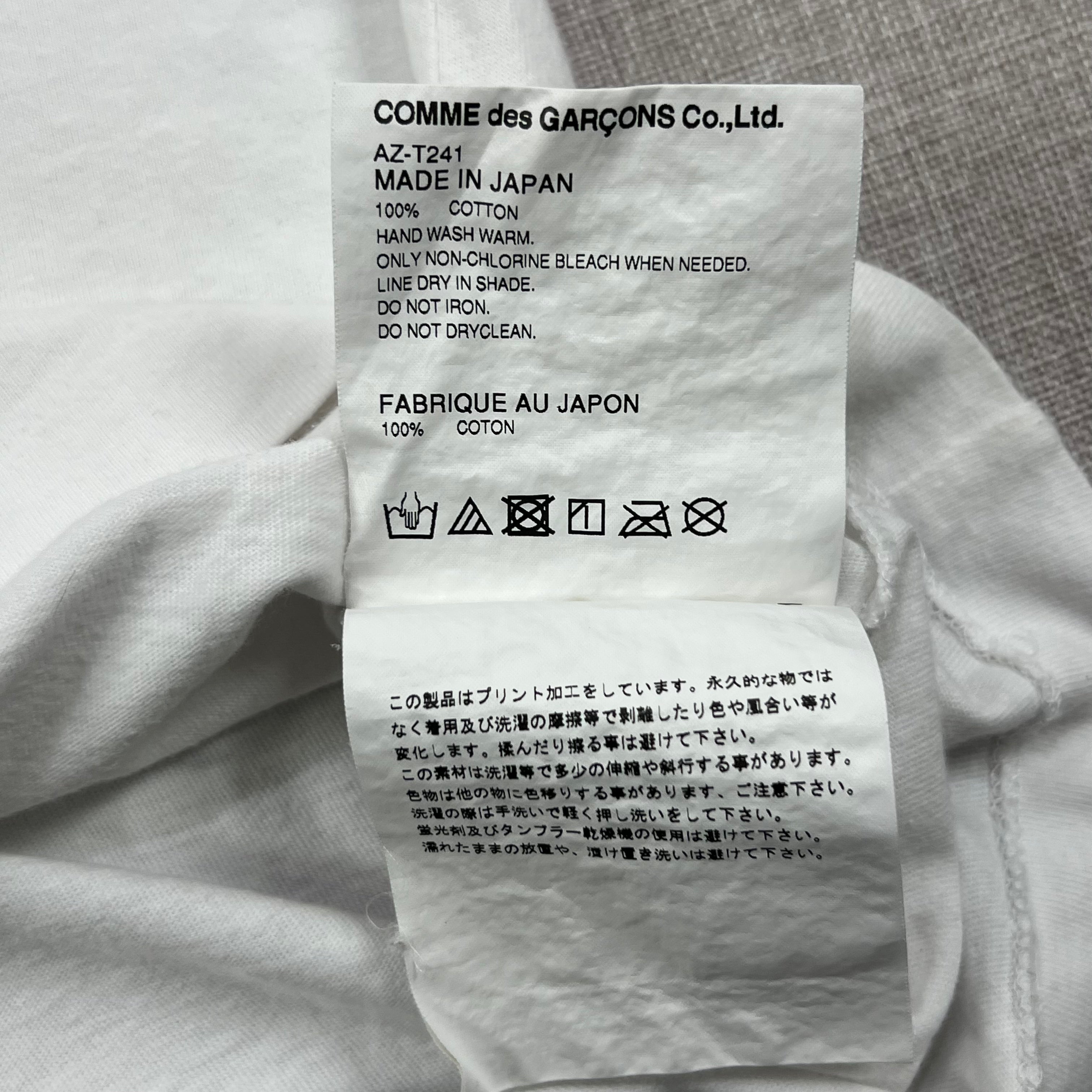 COMME DES GARCONS PLAY HEART CAMO TEE