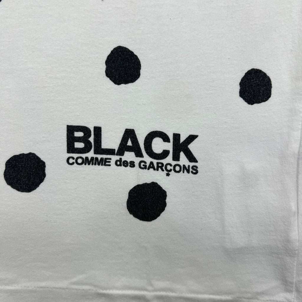 BLACK COMME DES GARCONS WHITE COTTON TEE