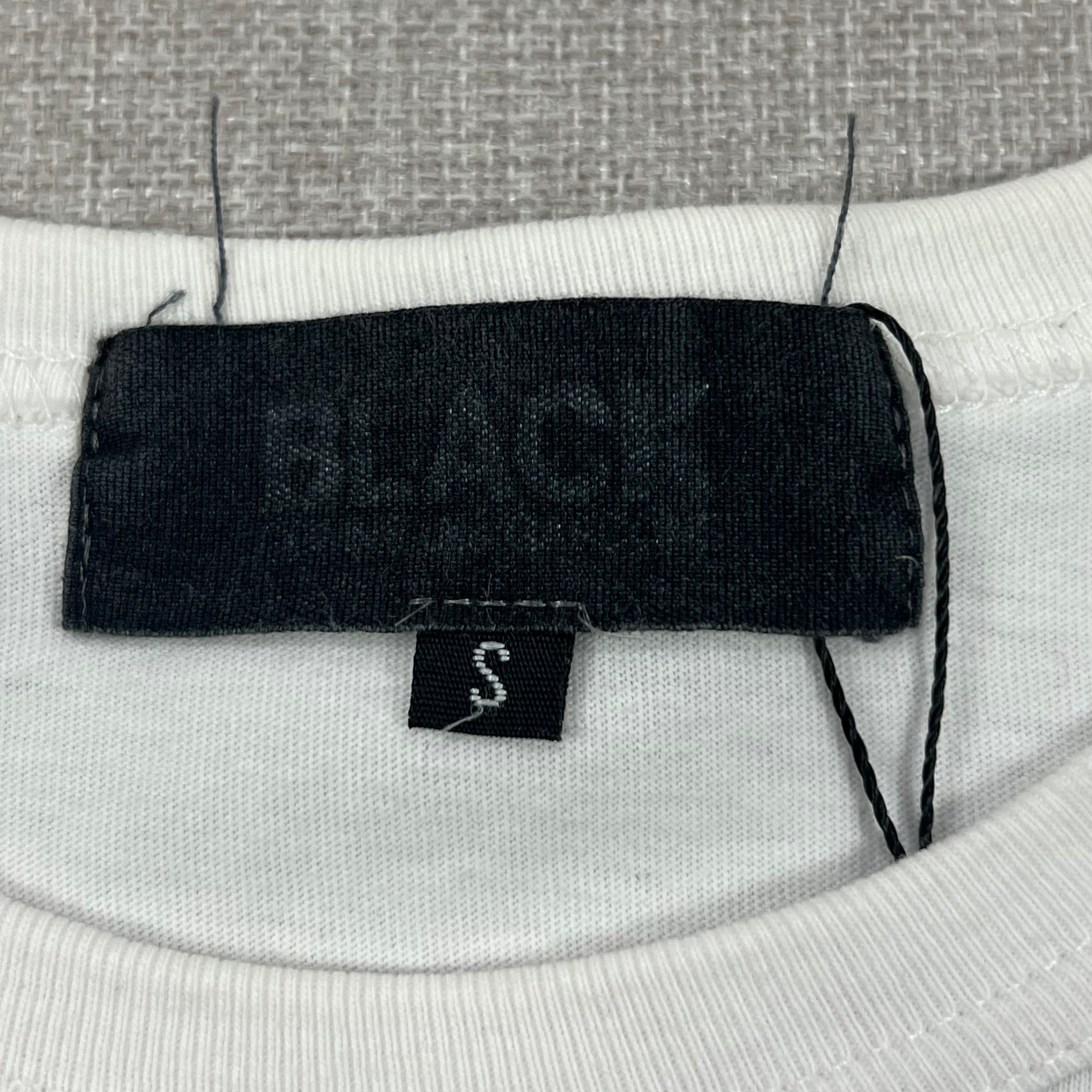 BLACK COMME DES GARCONS WHITE COTTON TEE