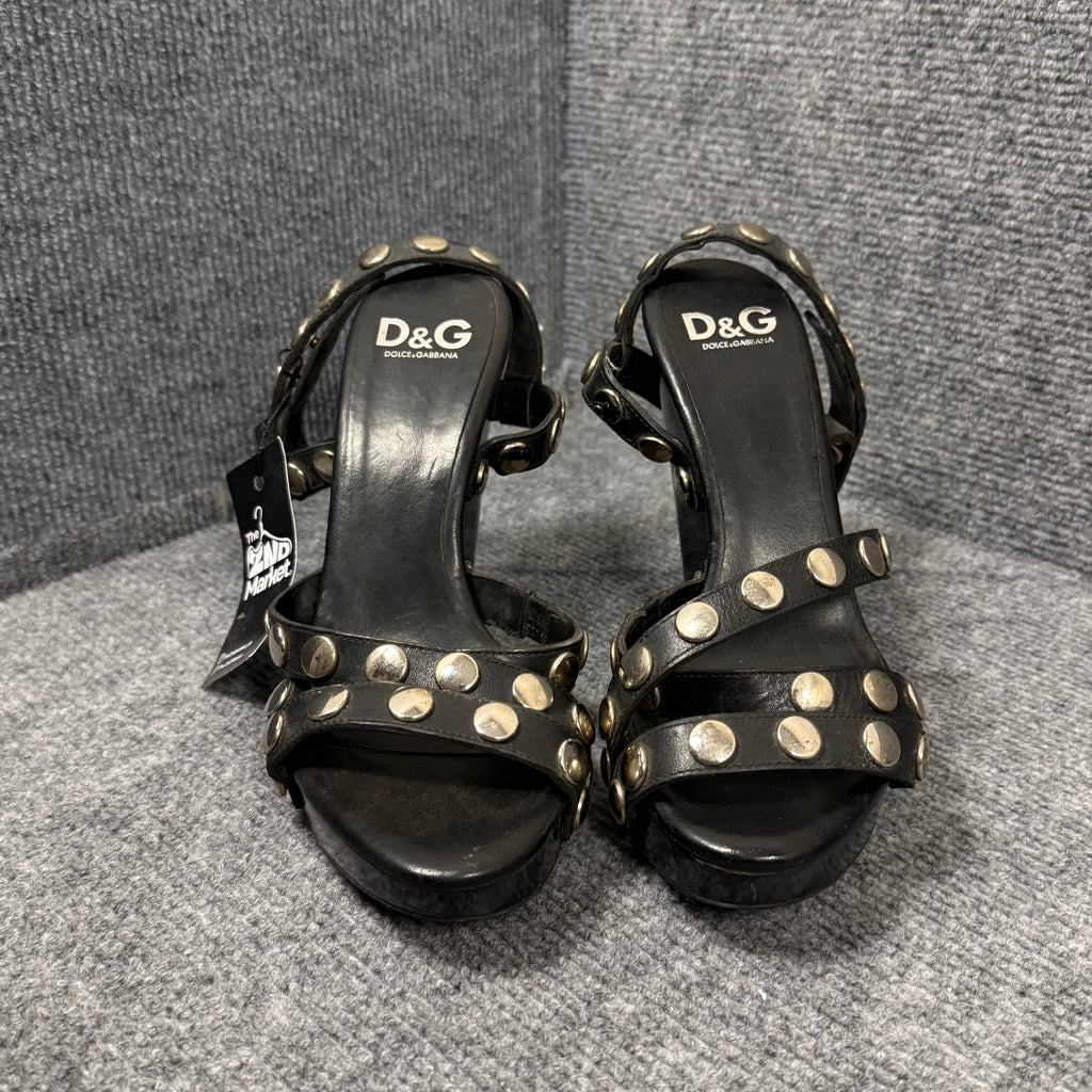 DOLCE&GABBANA  BLACK LEATHER