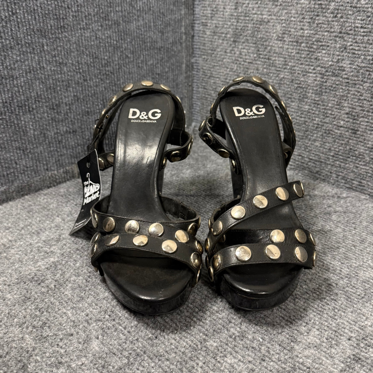 DOLCE&GABBANA  BLACK LEATHER