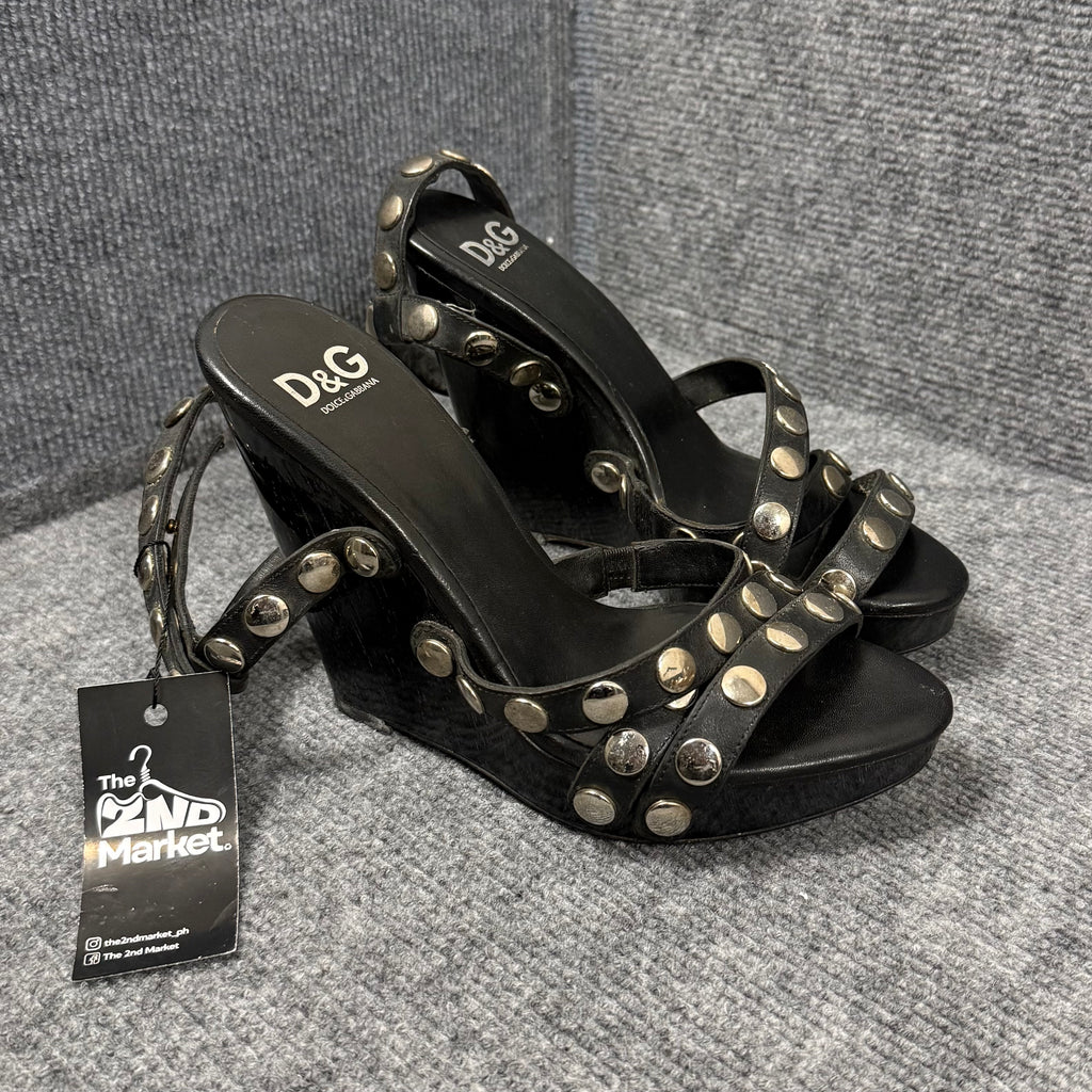 DOLCE&GABBANA  BLACK LEATHER
