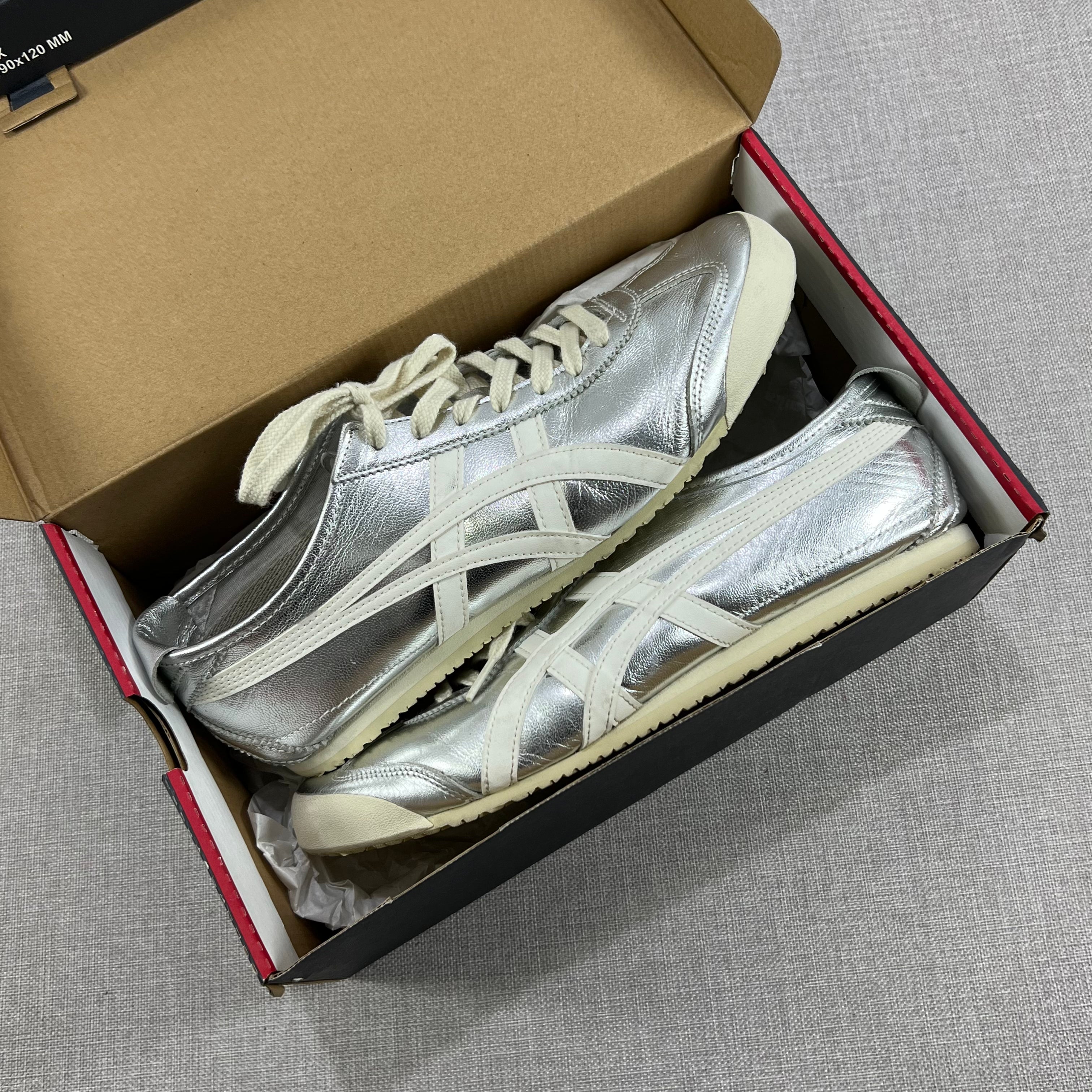 ONITSUKA TIGER MEXICO 66 "SILVER/OFF-WHITE)