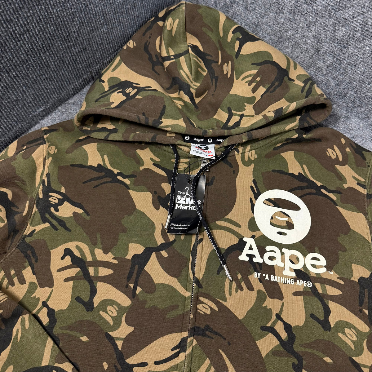 AAPE MOONFACE CAMO FULL ZIP