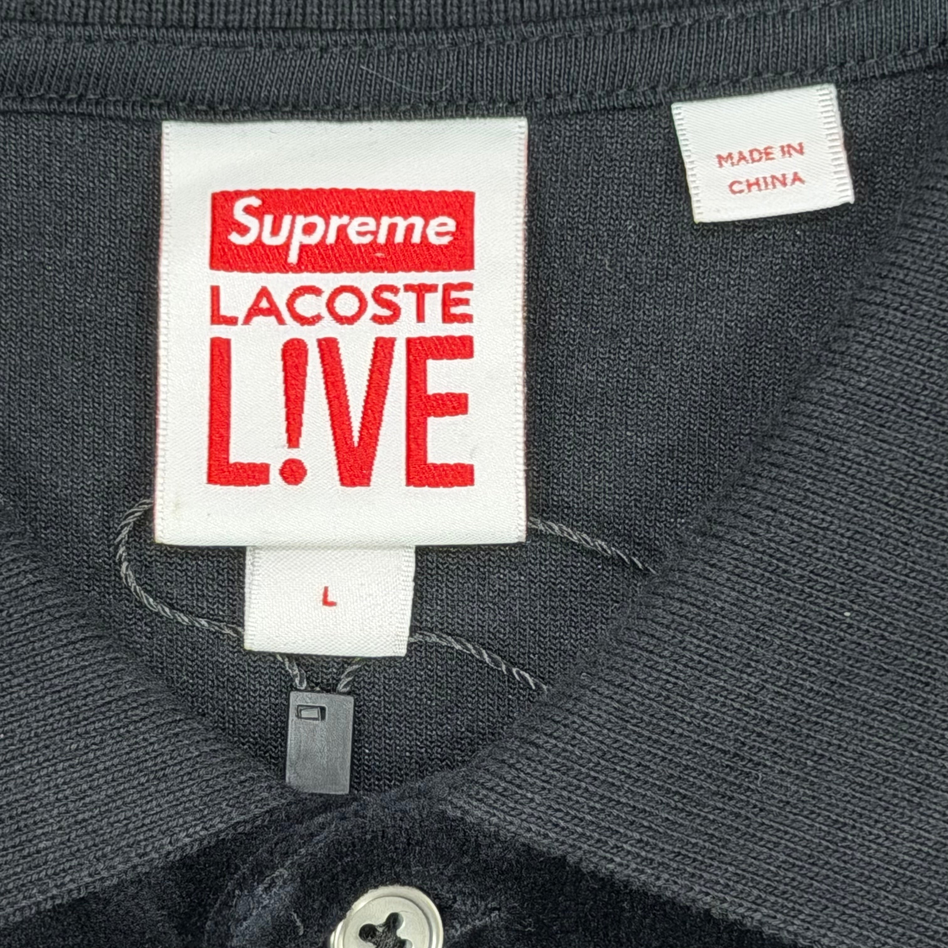 SUPREME X LACOSTE VELVET POLO