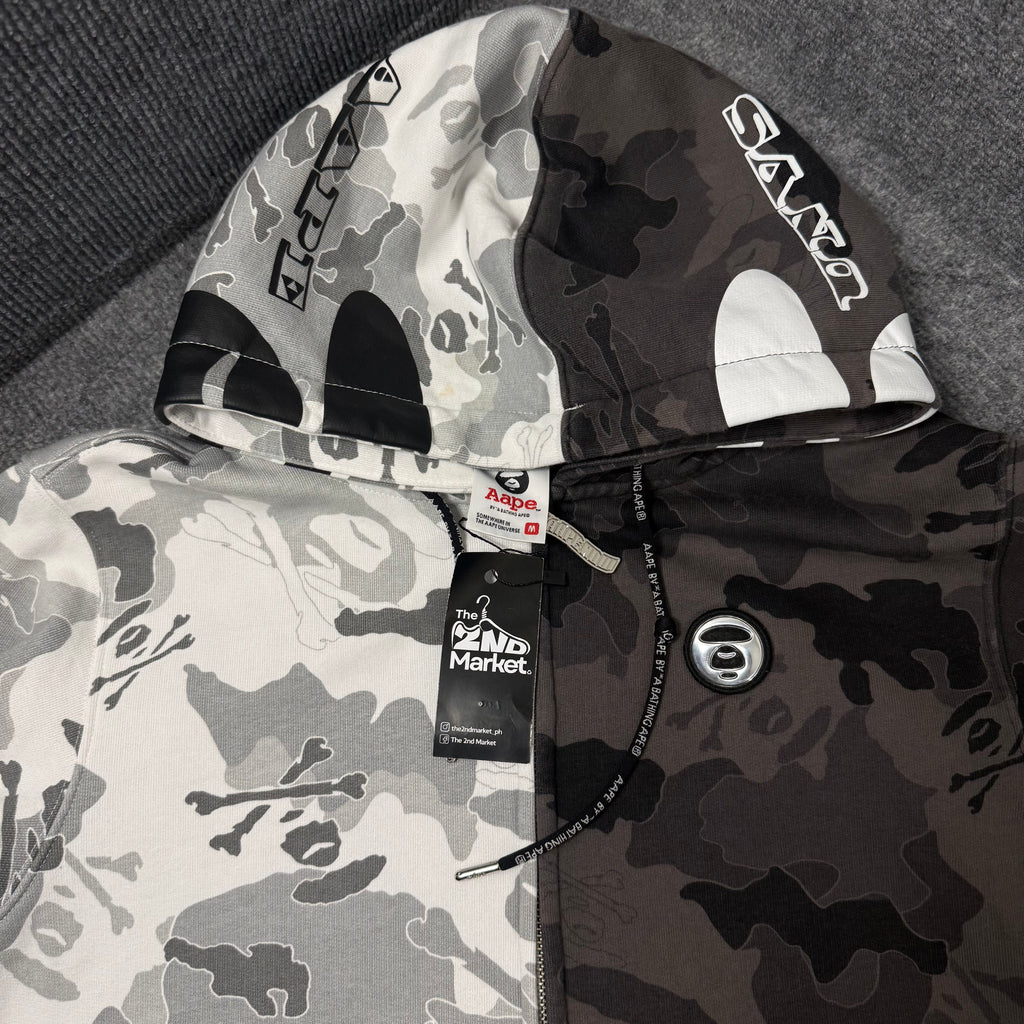 AAPE SPLIT CAMO HOODIE