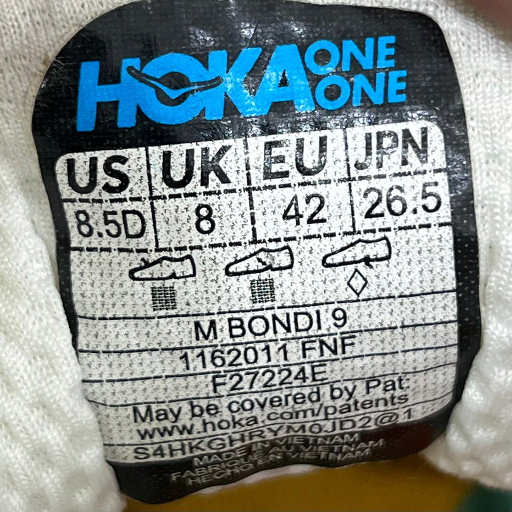 HOKA BONDI 9 "FROST SUNFLOWER"
